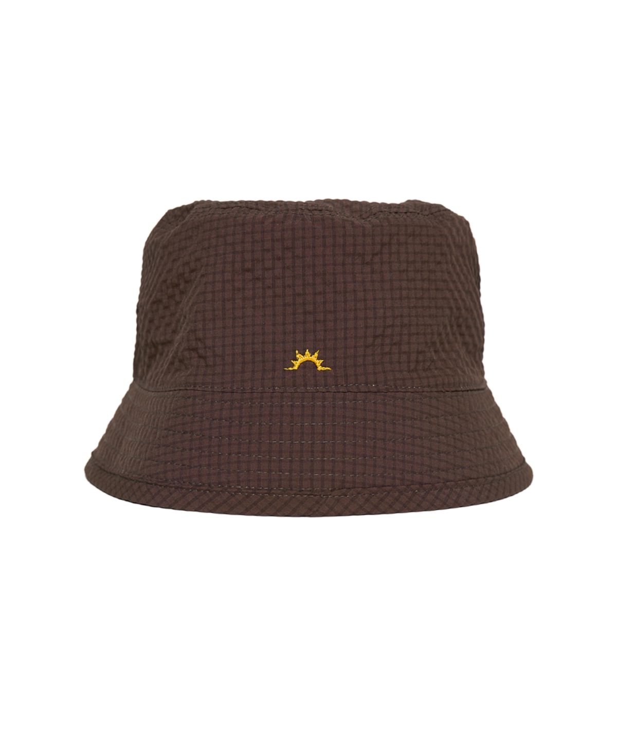 헬로 선라이즈(HELLO SUNRISE) HS Classic Typo Bucket Hat_Brown
