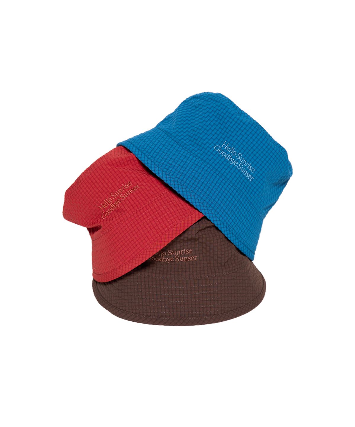 헬로 선라이즈(HELLO SUNRISE) HS Classic Typo Bucket Hat_Red