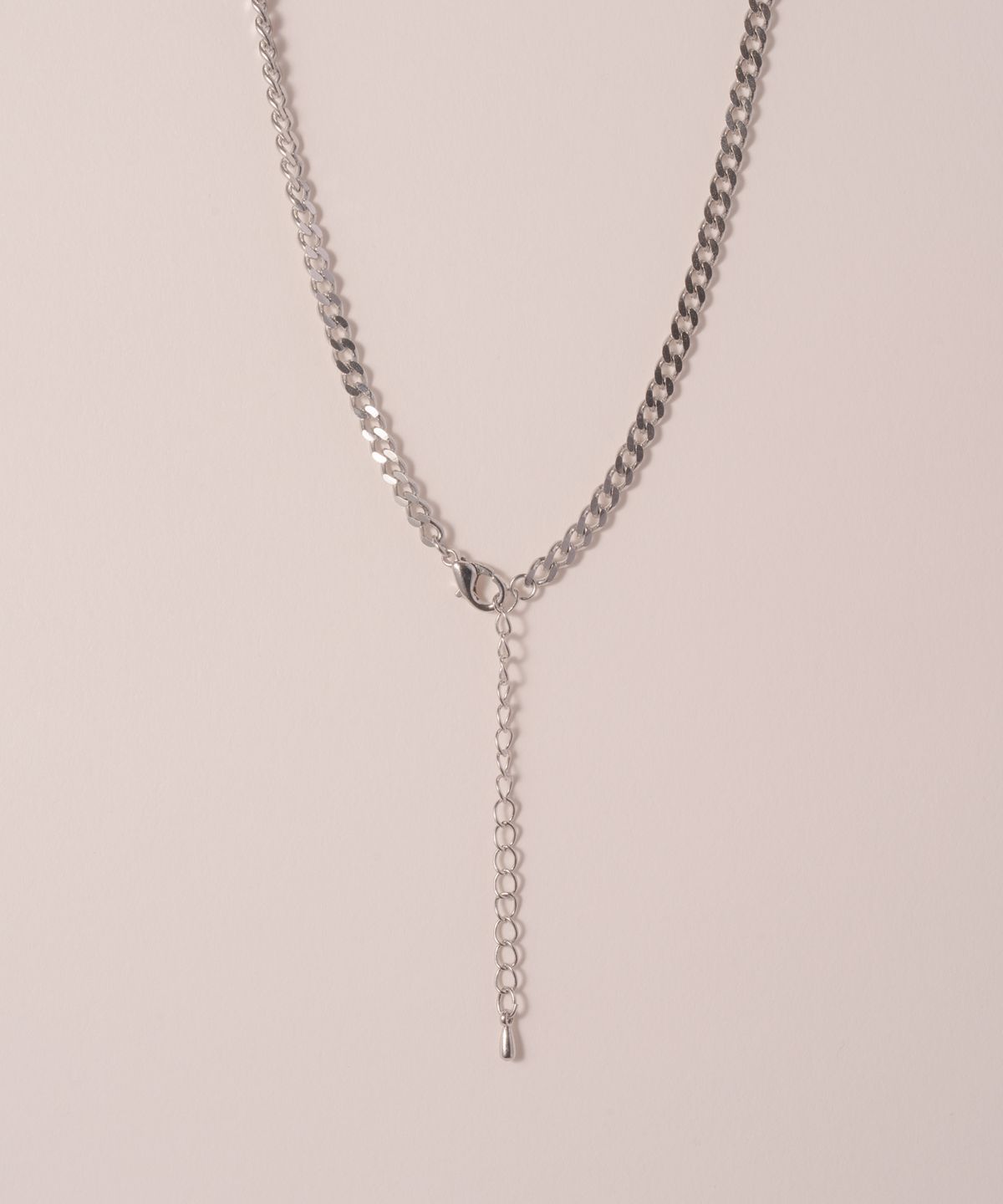 노비스도쿄(NOVICE TOKYO) 플레이트 체인 목걸이 Plate Chain Necklace［Stainless］/ silver