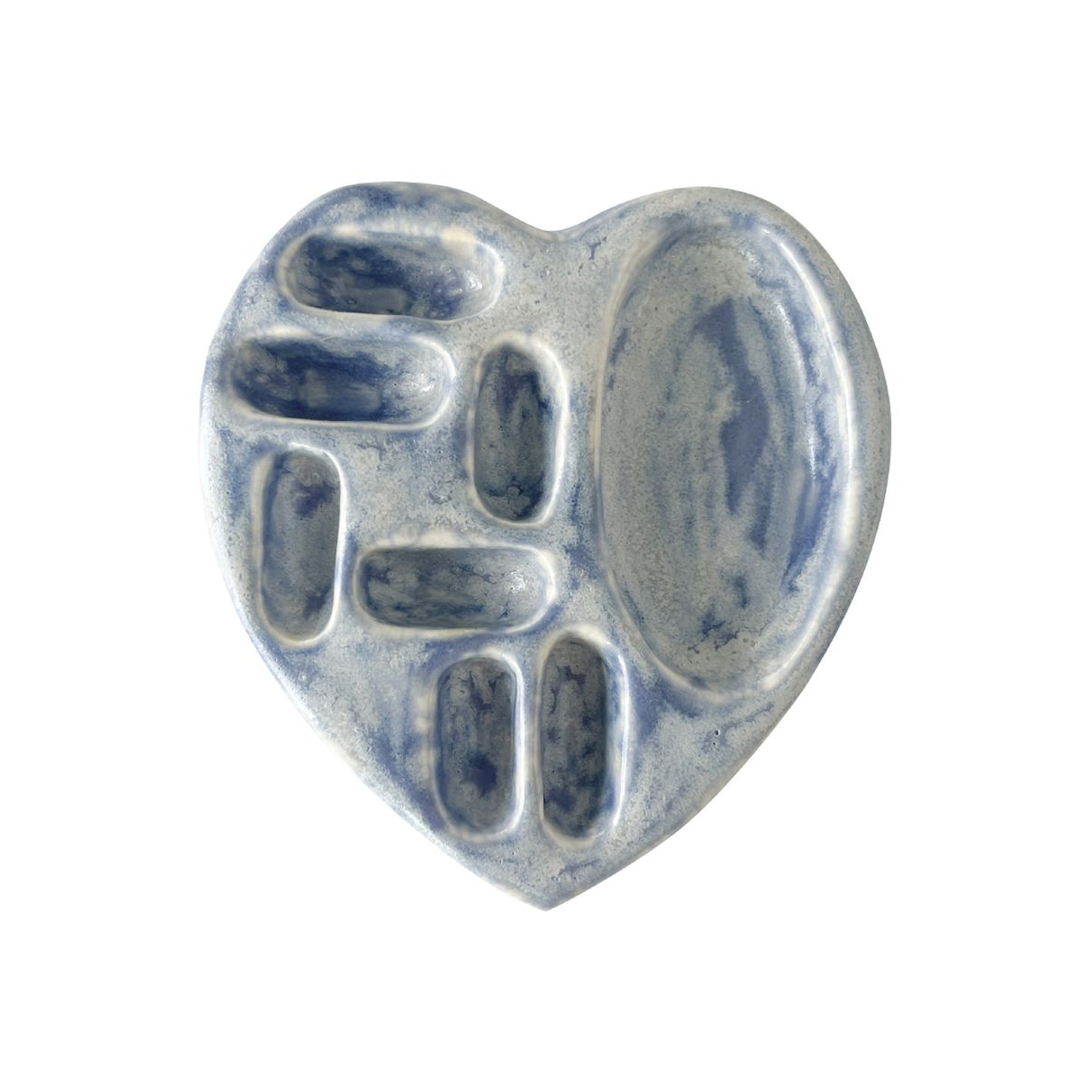 엔프프(NFF) ceramic heart mix holder-vintage blue