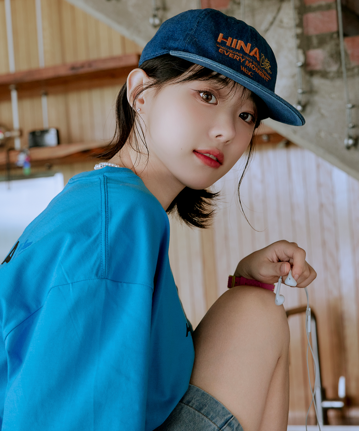 더블유엠씨(WMC) 히나 데님 패널캡_INDIGO