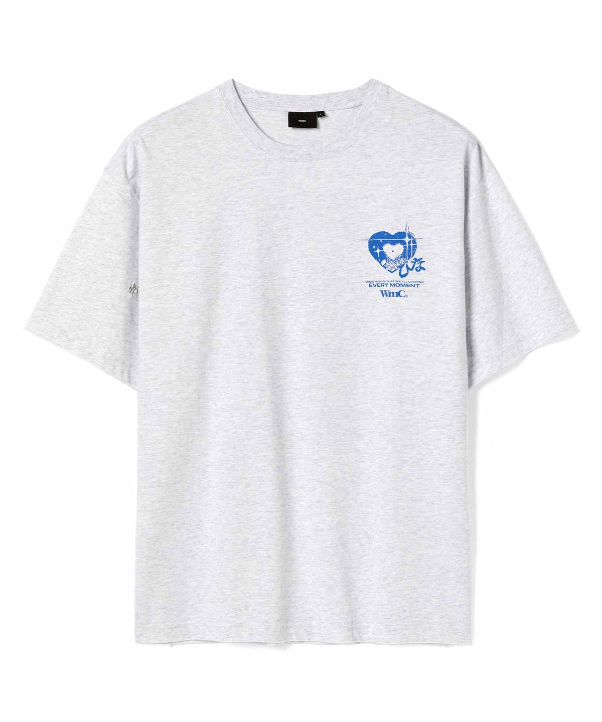 더블유엠씨(WMC) 하트 아이즈 티셔츠 _NEUTRAL GREY