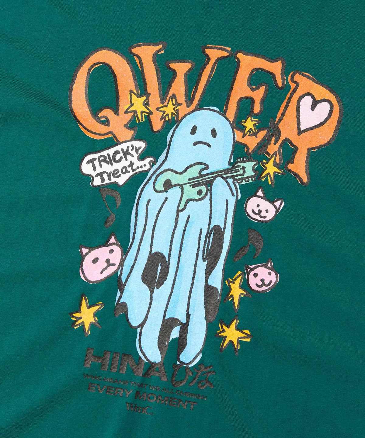 더블유엠씨(WMC) QWER 고스트 티셔츠_GREEN
