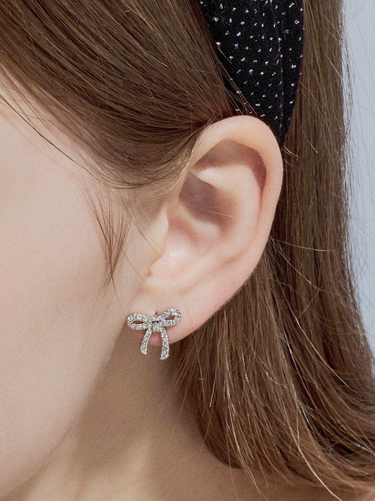 앵브록스(ENGBROX) joyful ribbon cubic earring