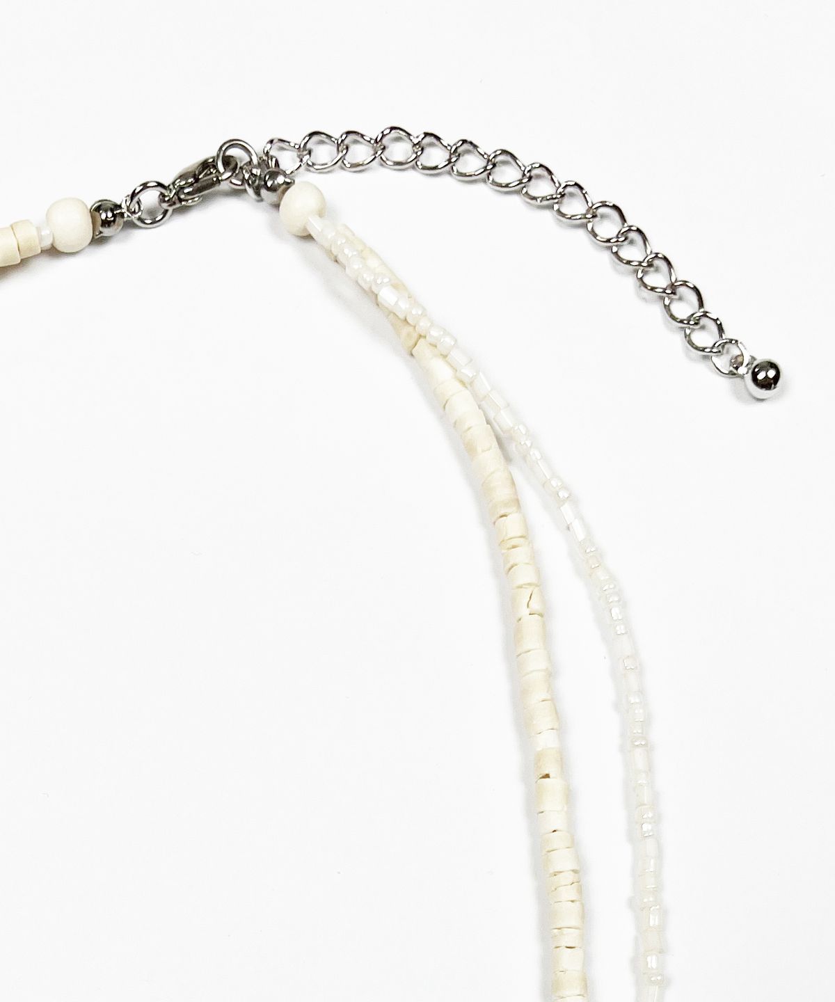 스케이터락(SK8ER ROCK) Starfish Shell Double Chain Necklace (ivory)
