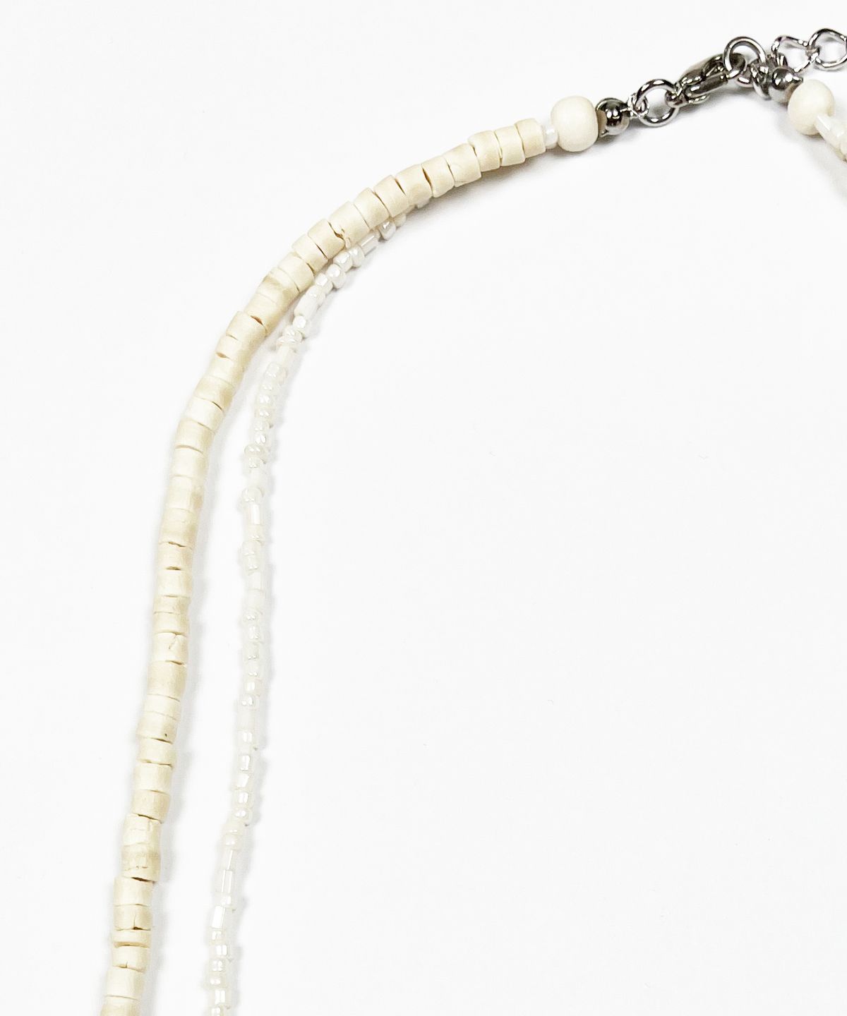 스케이터락(SK8ER ROCK) Starfish Shell Double Chain Necklace (ivory)