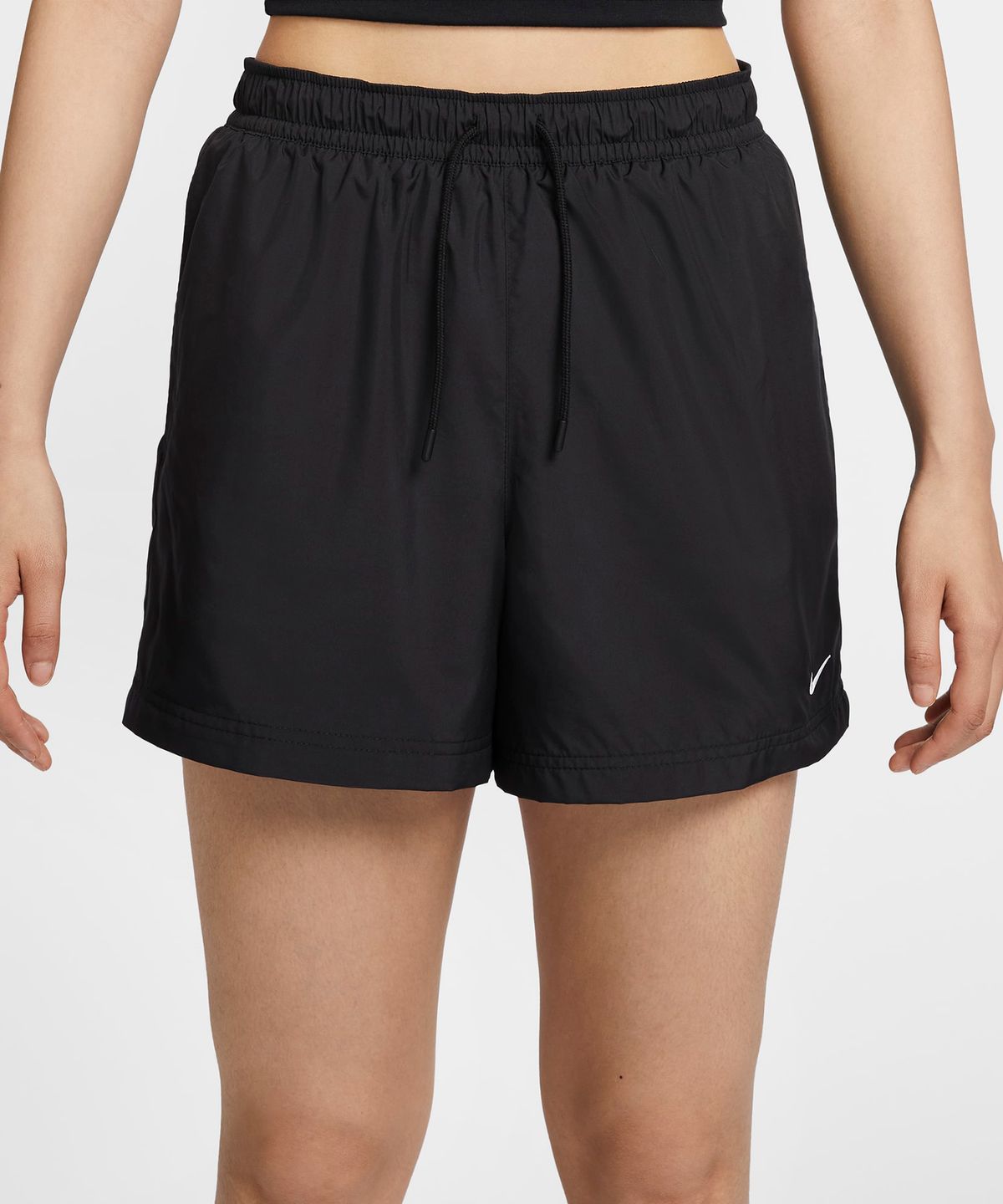 나이키(NIKE) 스포츠웨어 클래식 우븐 미드라이즈 쇼츠 W - 블랙:화이트 / FV7558-010