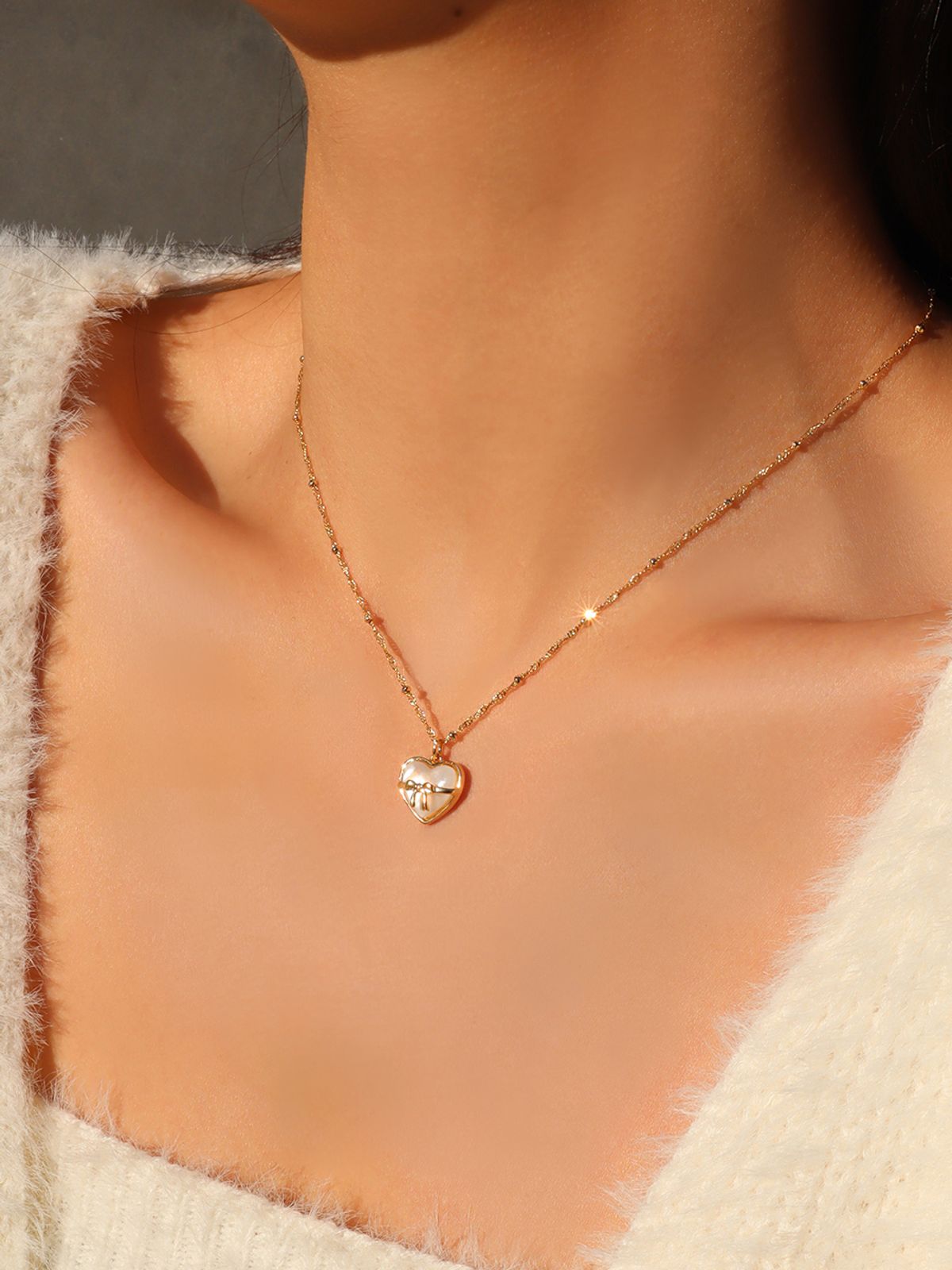 앵브록스(ENGBROX) holiday heart necklace
