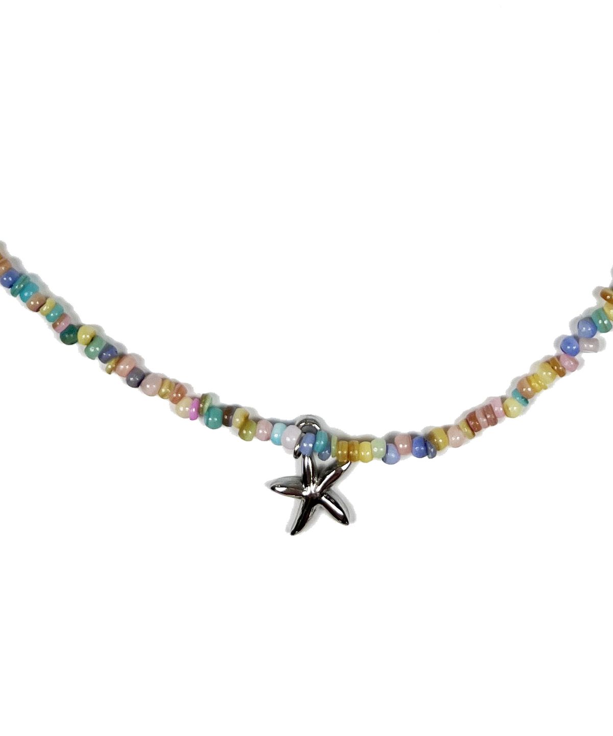 스케이터락(SK8ER ROCK) Starfish Pearl Rondelle Necklace (multi)