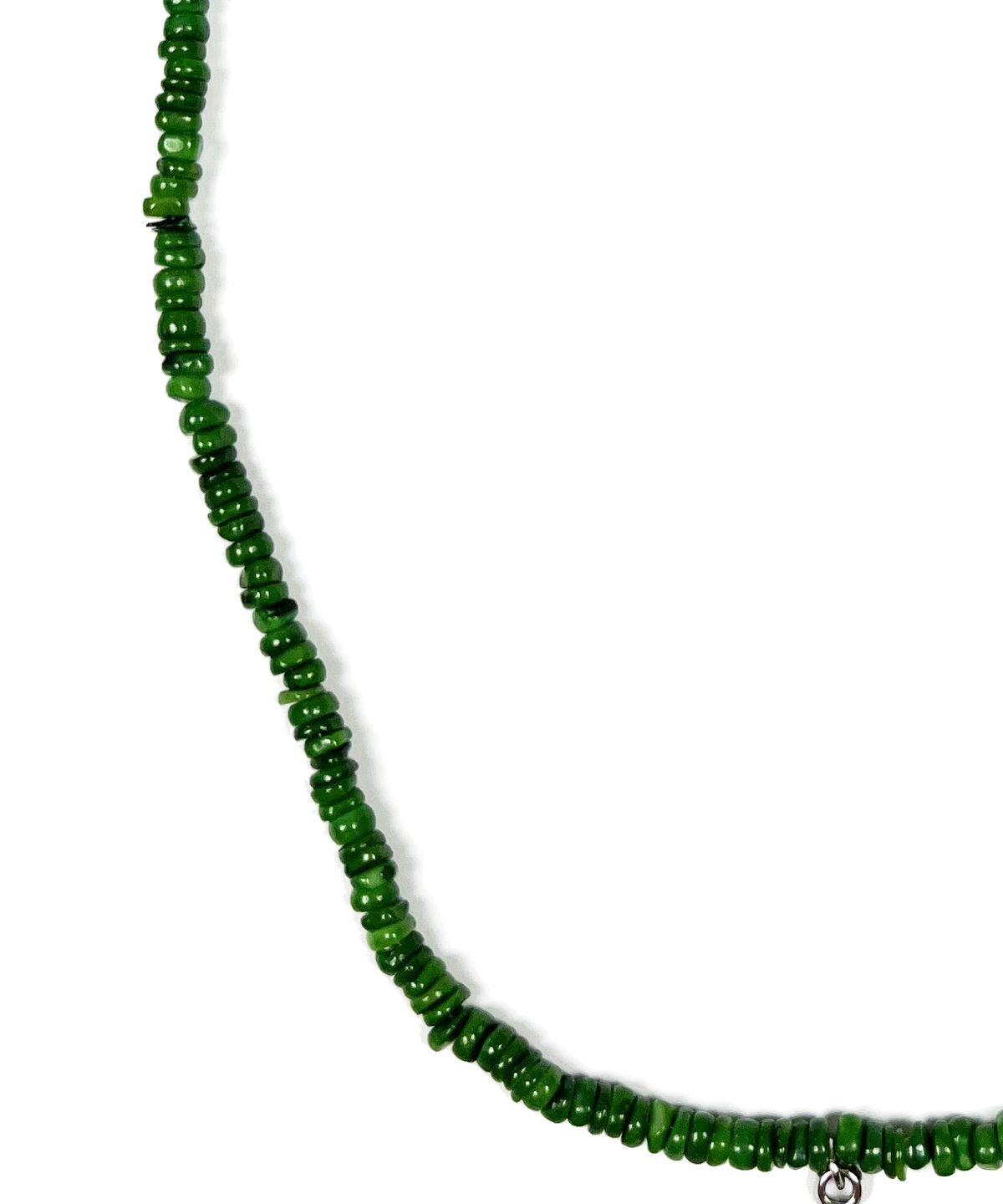 스케이터락(SK8ER ROCK) Starfish Pearl Rondelle Necklace (Green)