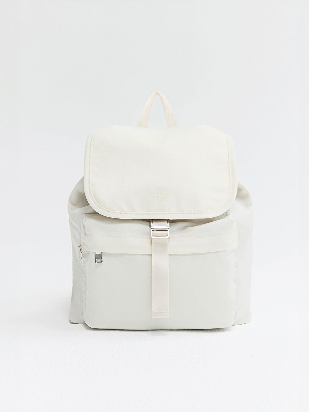 베이(VEY) Mini Flap Backpack (Cream)