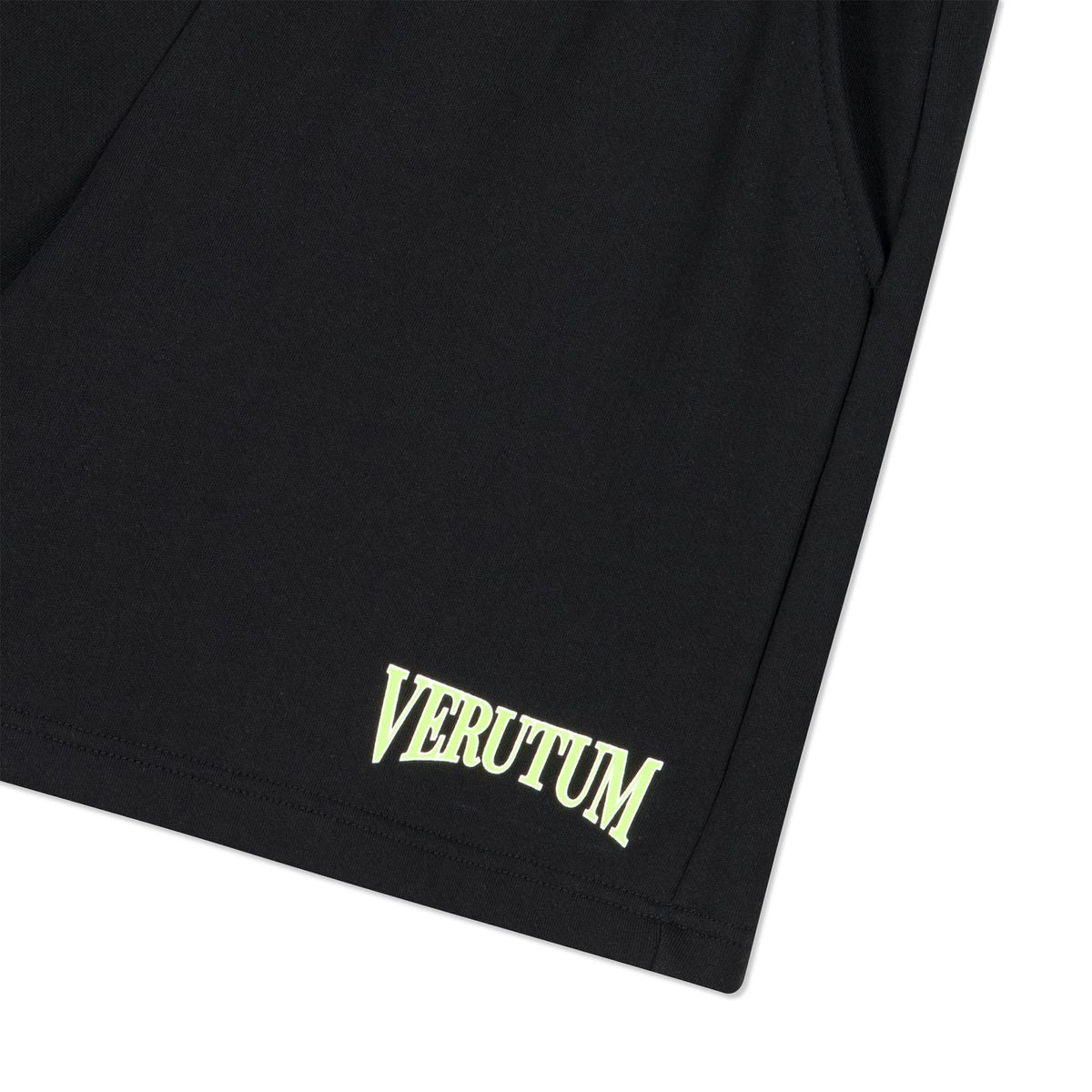 베루툼(VERUTUM) 세리프 아치 로고 스웻 반바지 우먼 블랙