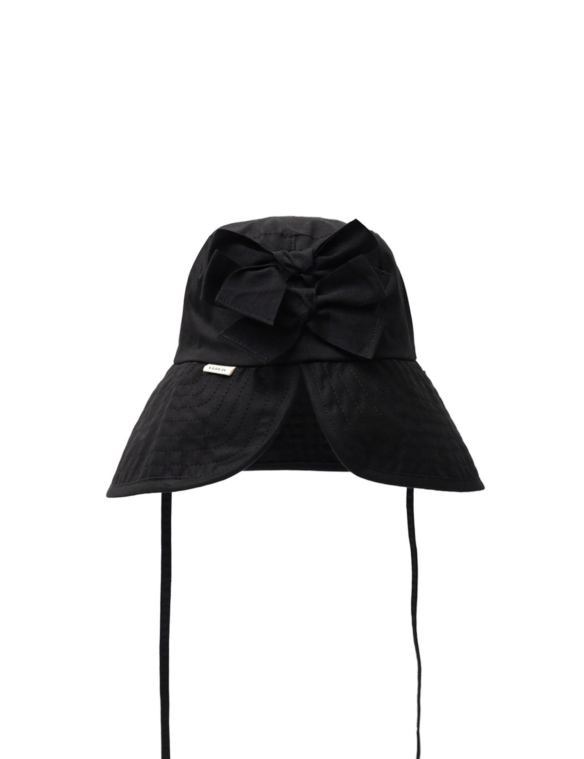 써피(SURFEA) RIBBON SLIT BUCKET HAT_BLACK