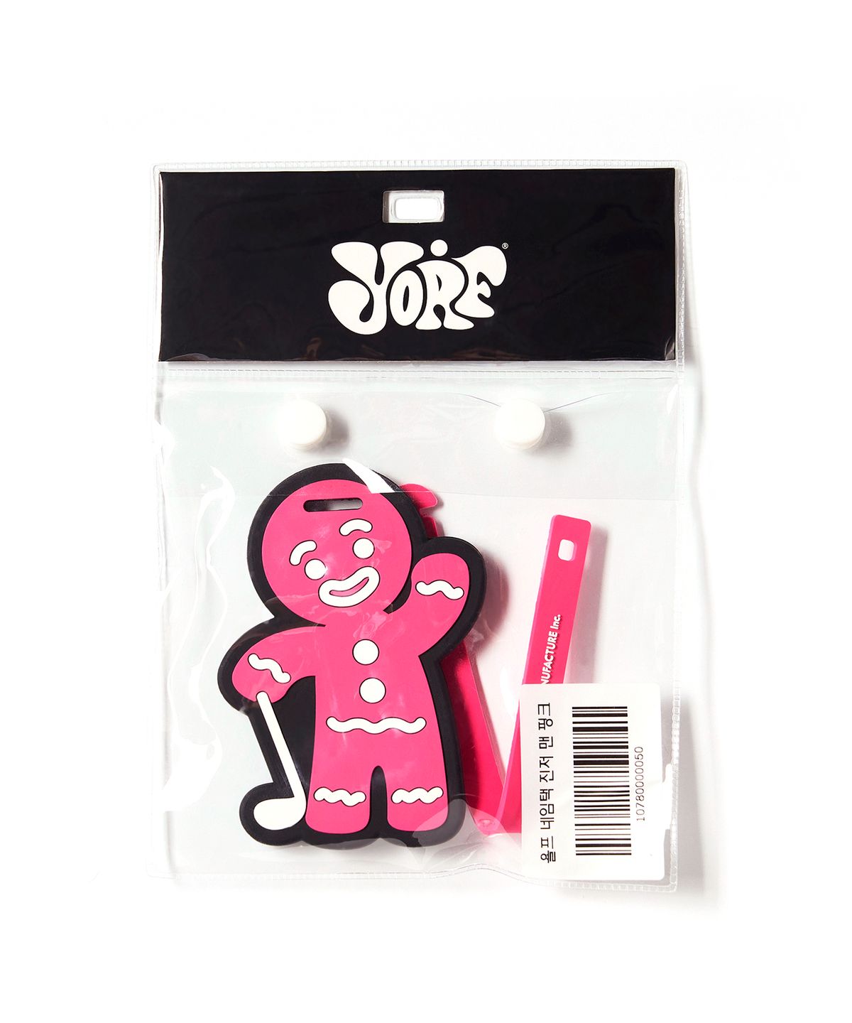 욜프(YORF) YORF NAMETAG GINGER MAN PINK