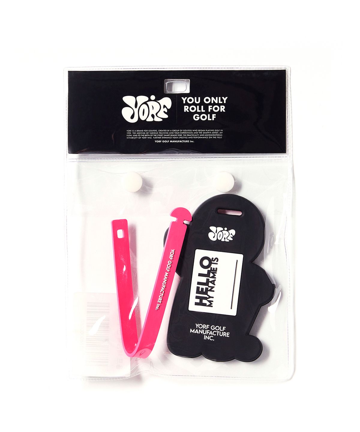 욜프(YORF) YORF NAMETAG GINGER MAN PINK