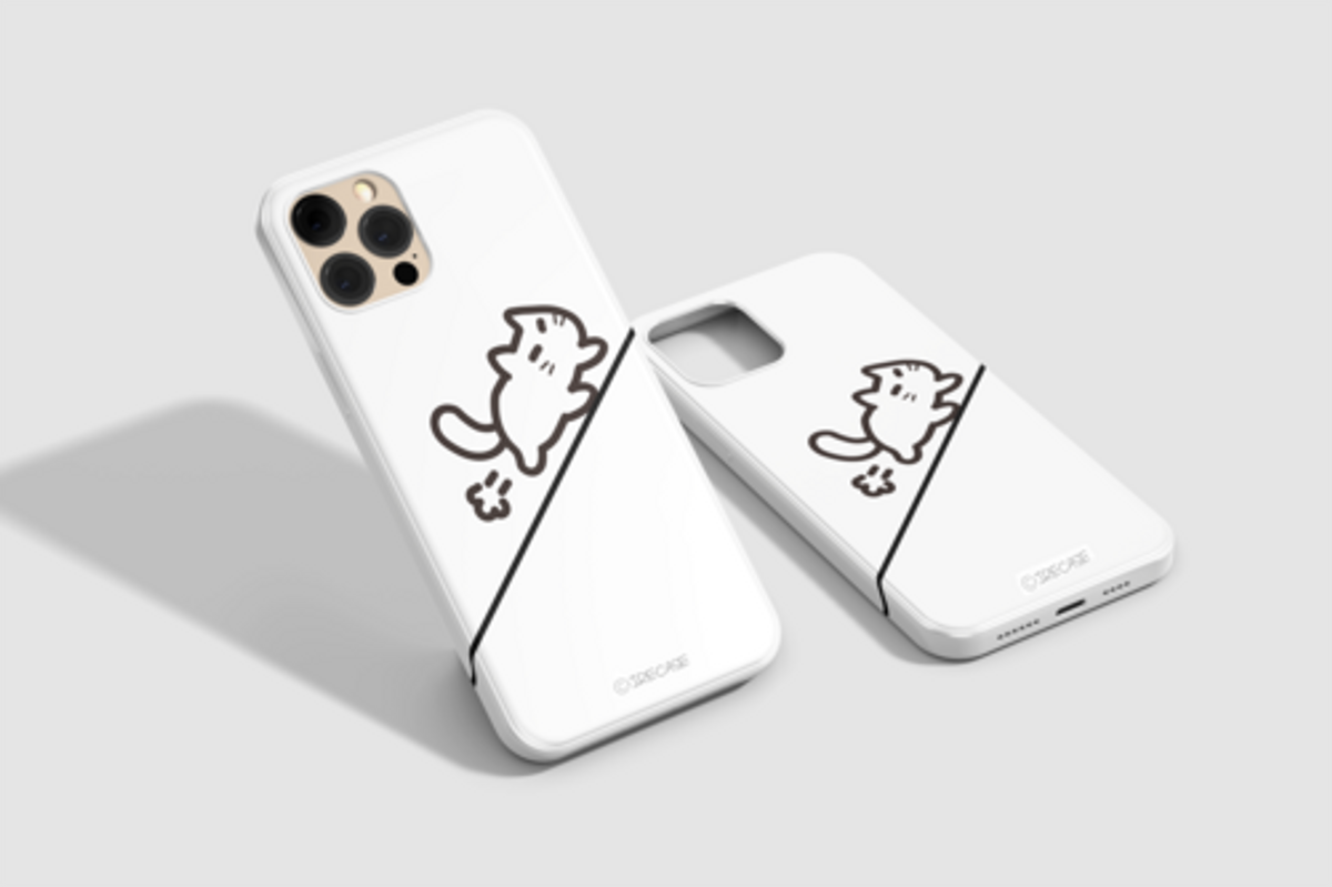 이레케이스앤굿즈(IRECASEGOODS) 검은고양이 하얀고양이 갤럭시/아이폰 케이스