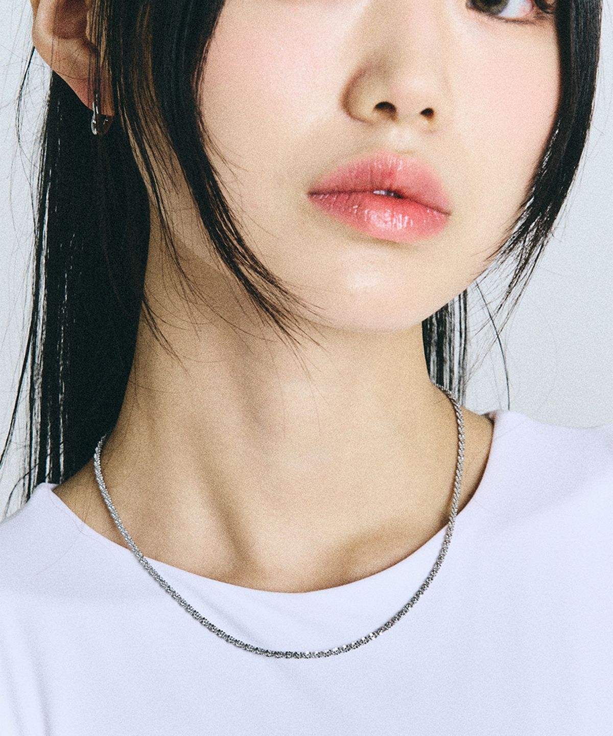 스칼렛또(SCALETTO) SBW014 Snowflower steel necklace