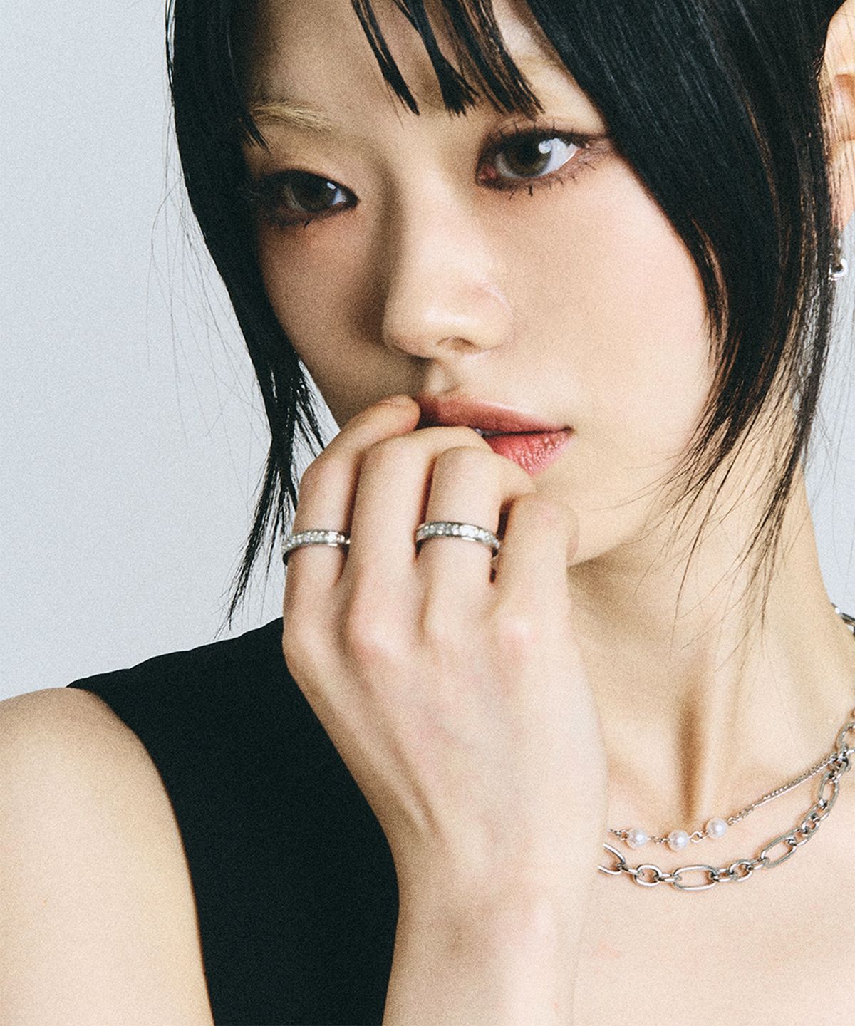스칼렛또(SCALETTO) SBW019 Shiny middle stone ring