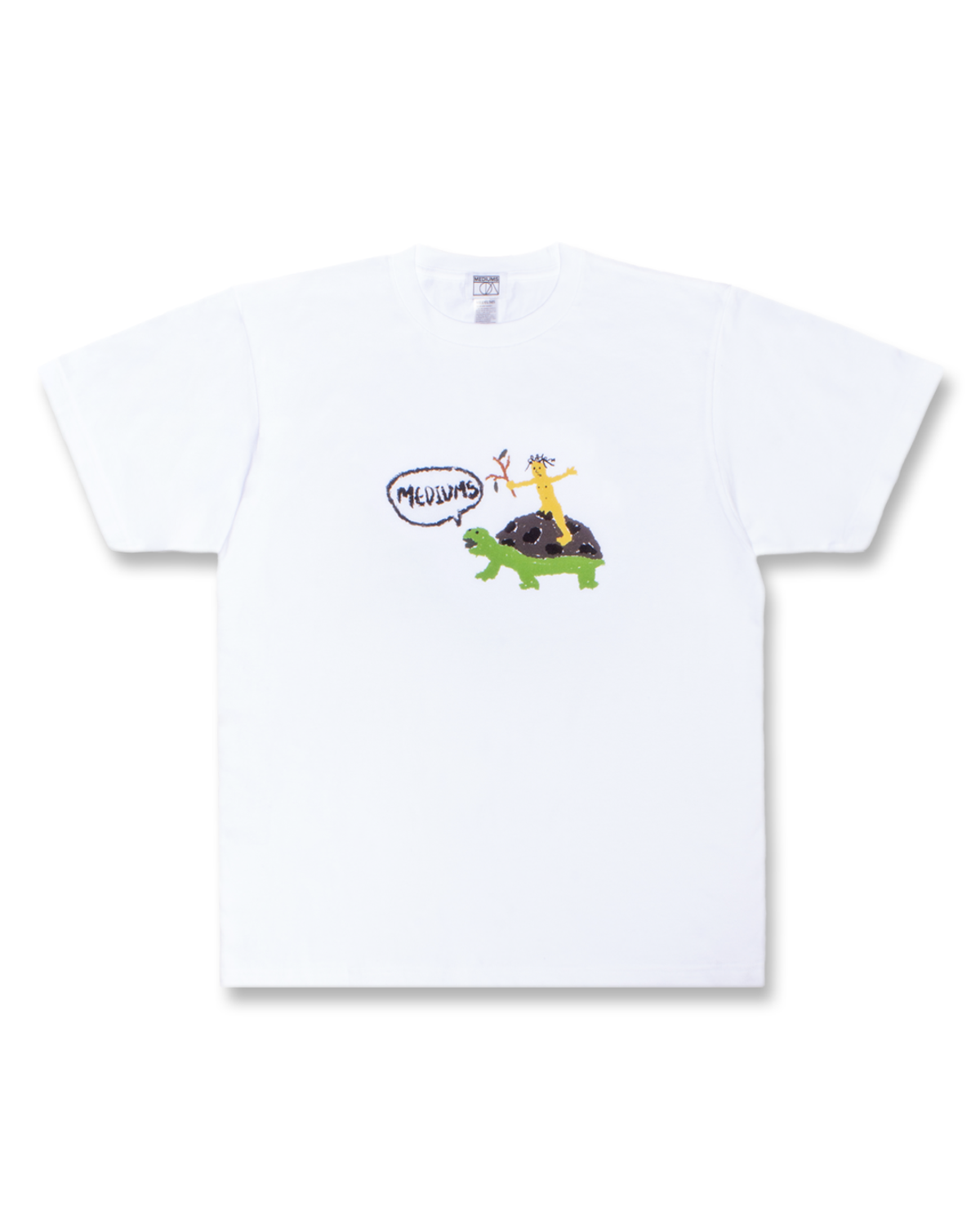 미디엄스(MEDIUMS) Turtle Taxi Tee - White (거북이 택시)