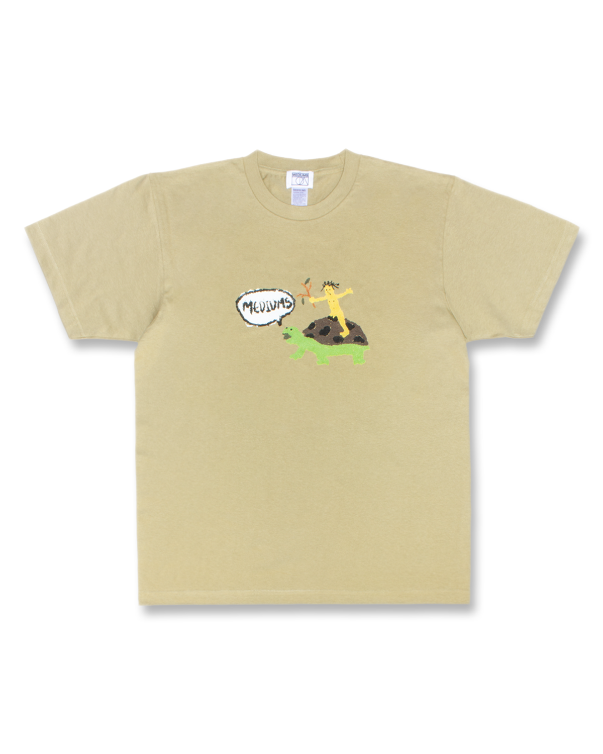 미디엄스(MEDIUMS) Turtle Taxi Tee - Khaki (거북이 택시)