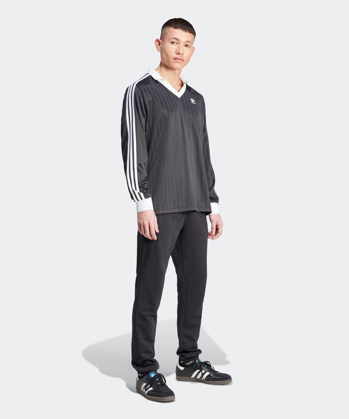 아디다스(ADIDAS) 피케 풋볼 긴팔 티 -  블랙 / IZ4808