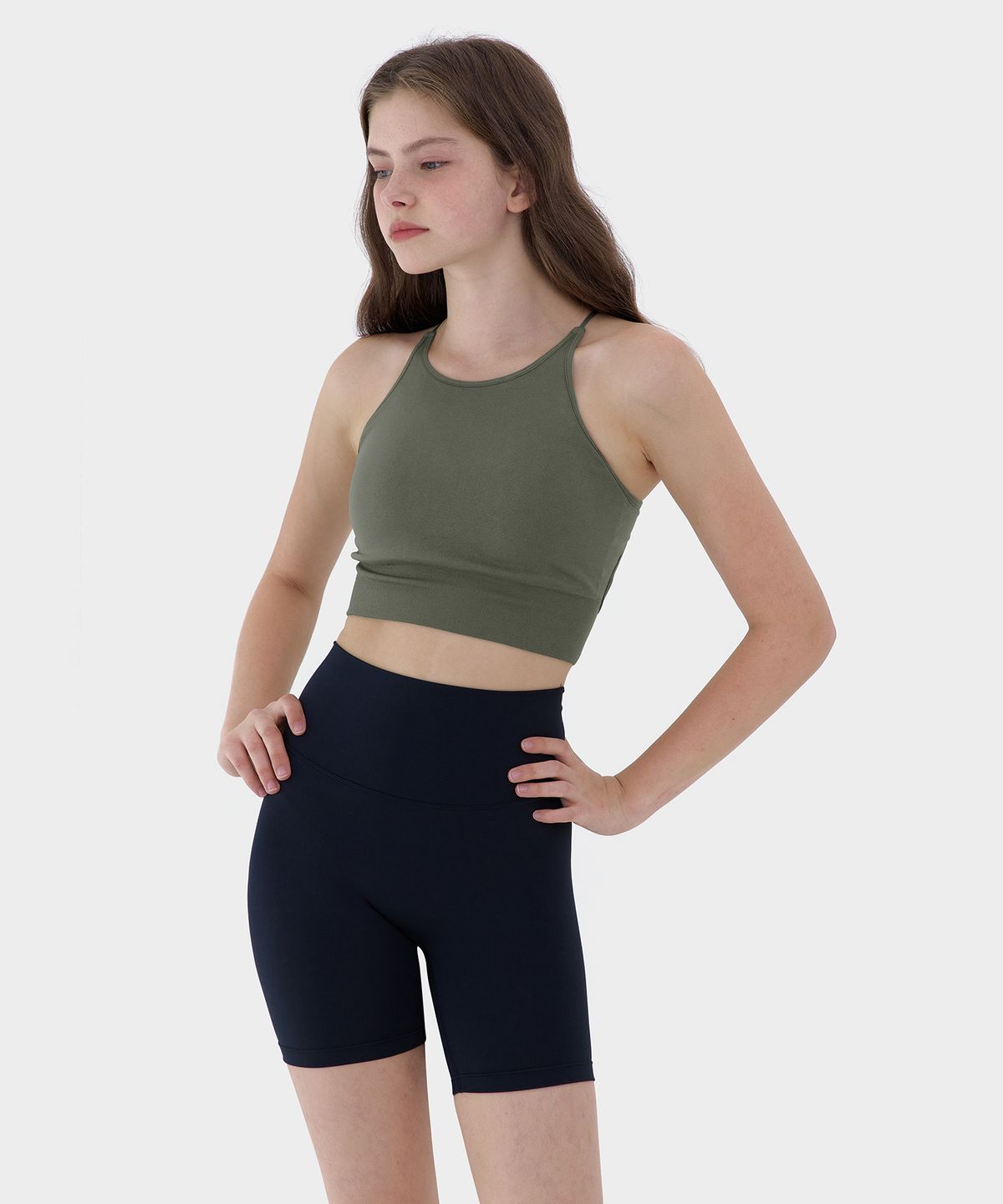 콘치웨어(CONCHWEAR) 릴렉스 블랙 3부 레깅스