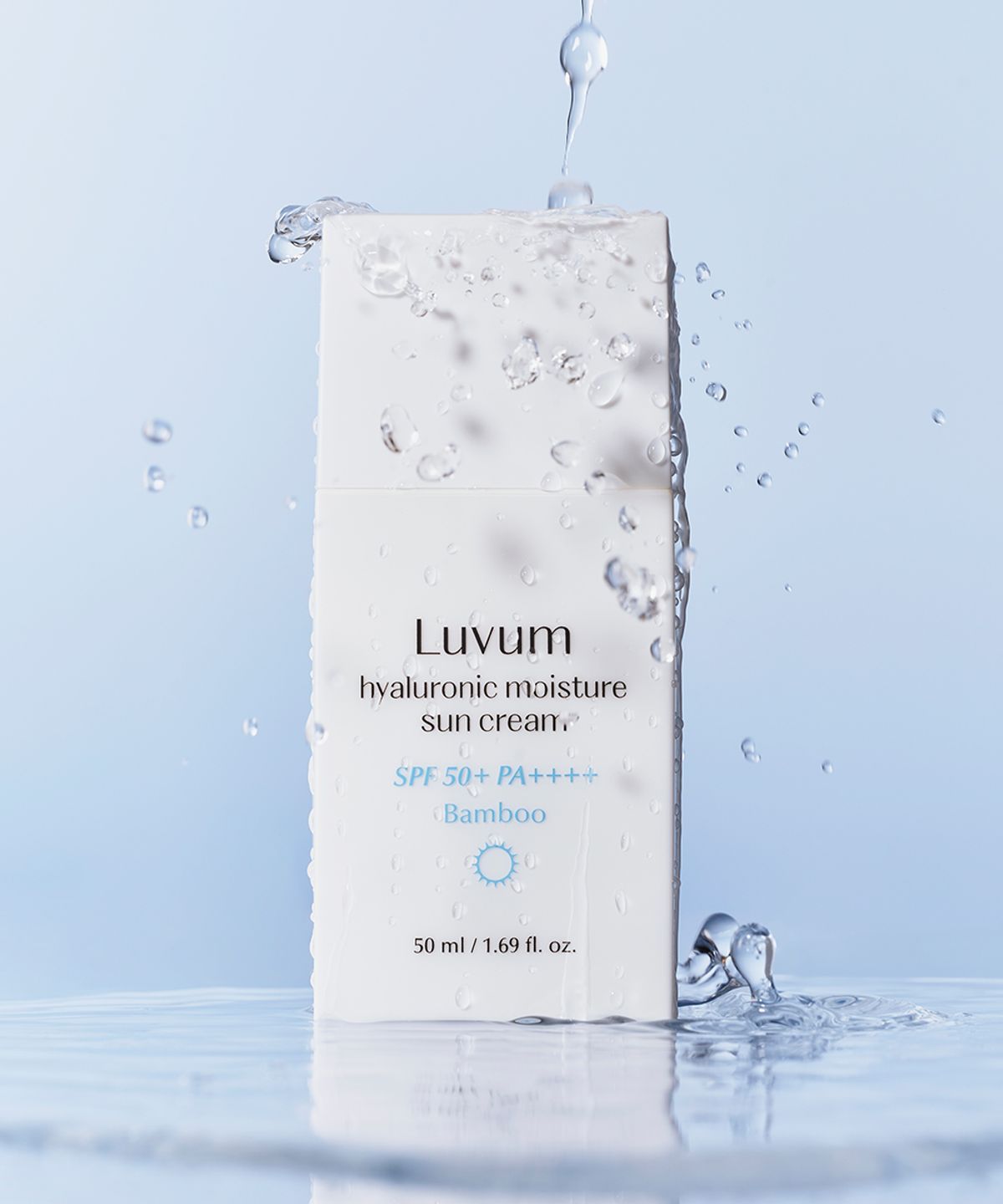 러븀(LUVUM) [촉촉산뜻밀착 선크림] 히알루론산 수분 선크림 50ml + 50ml