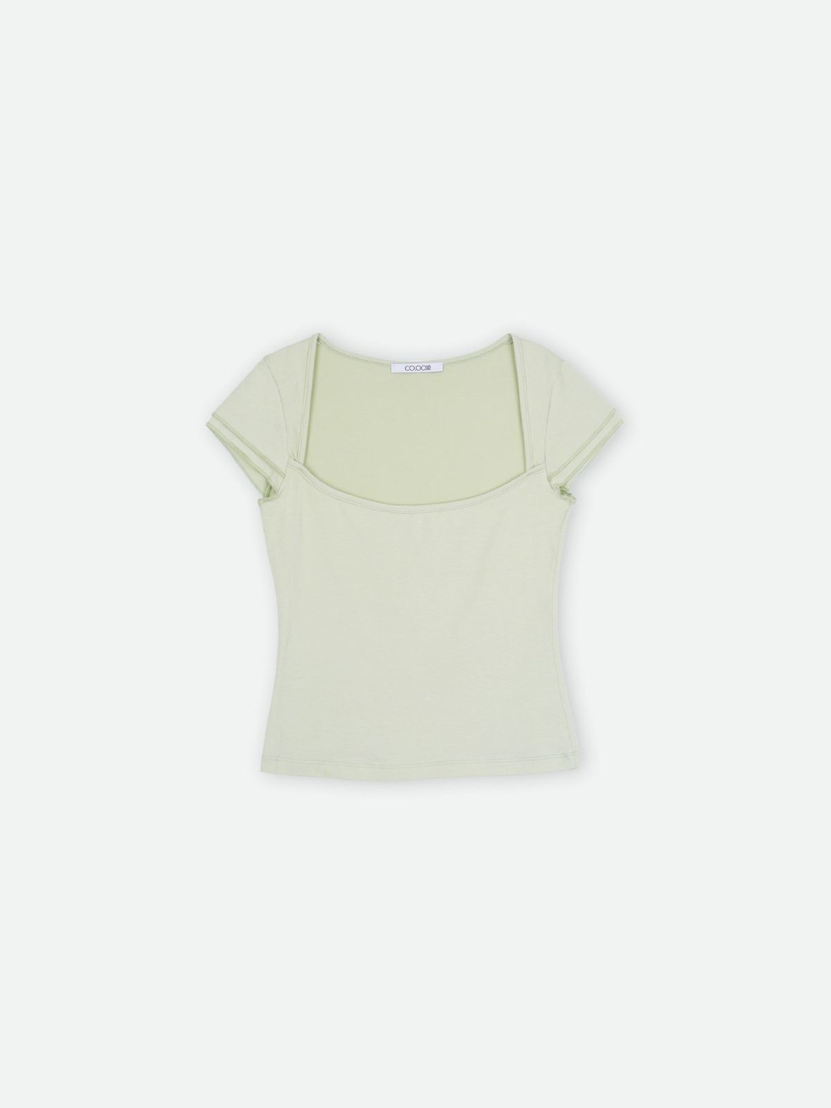 콜로신스(COLOCYNTH) Leaf Square T-shirt Honeydew Green