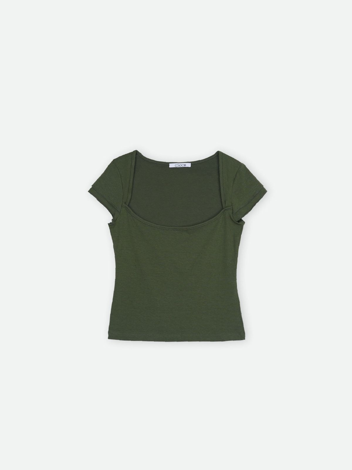콜로신스(COLOCYNTH) Leaf Square T-shirt Dark Olive