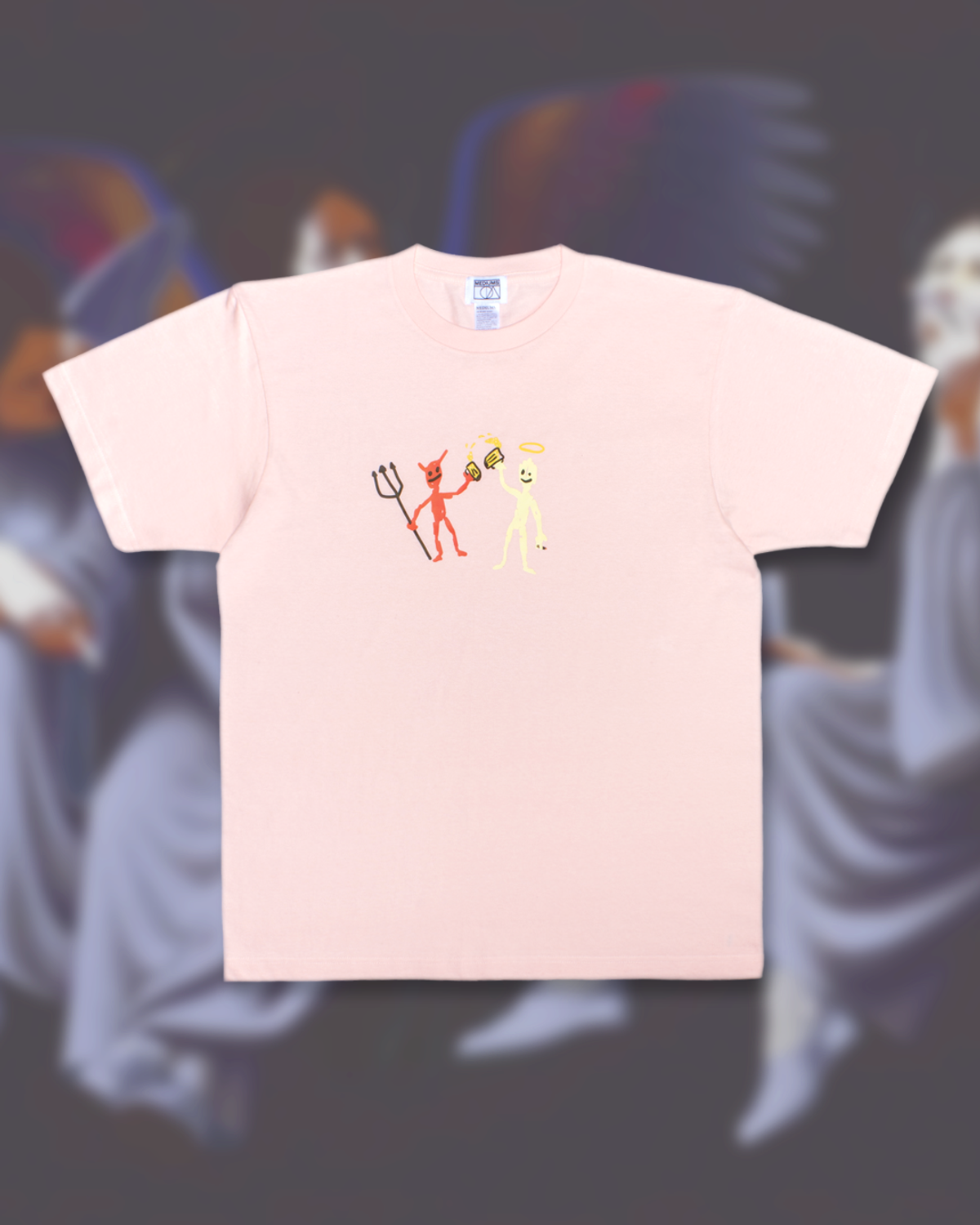 미디엄스(MEDIUMS) Cheers Tee - Light Pink (치얼스)