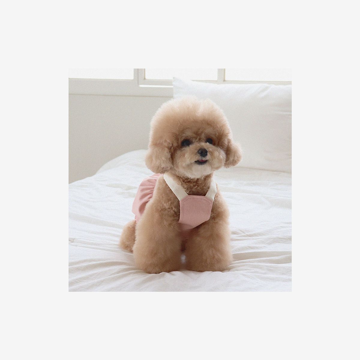 쉬오트(CHIOT) 러브썸 볼륨 오버롤 (핑크)