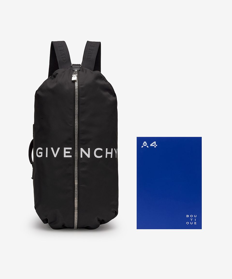 MUSINSA | GIVENCHY G Zipper Nylon Backpack - Black / BK50A8K1JE001