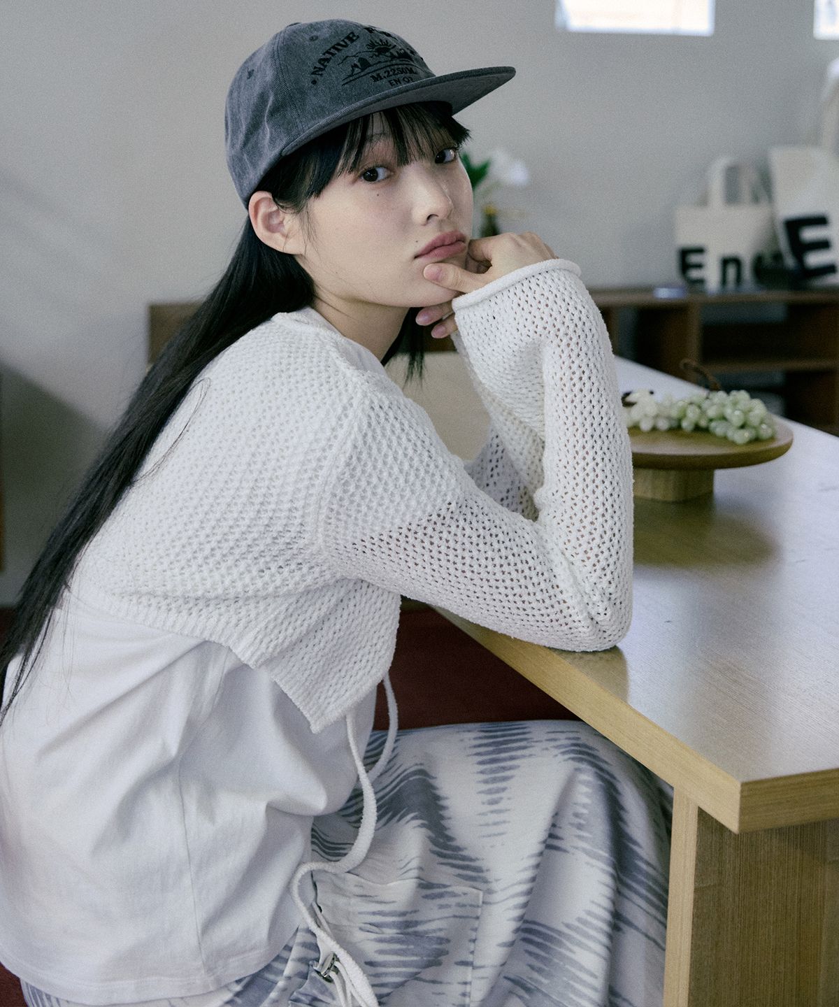 엔오르(EN OR) NATIVE FOREST ENOR BALL CAP - DENIM GREY