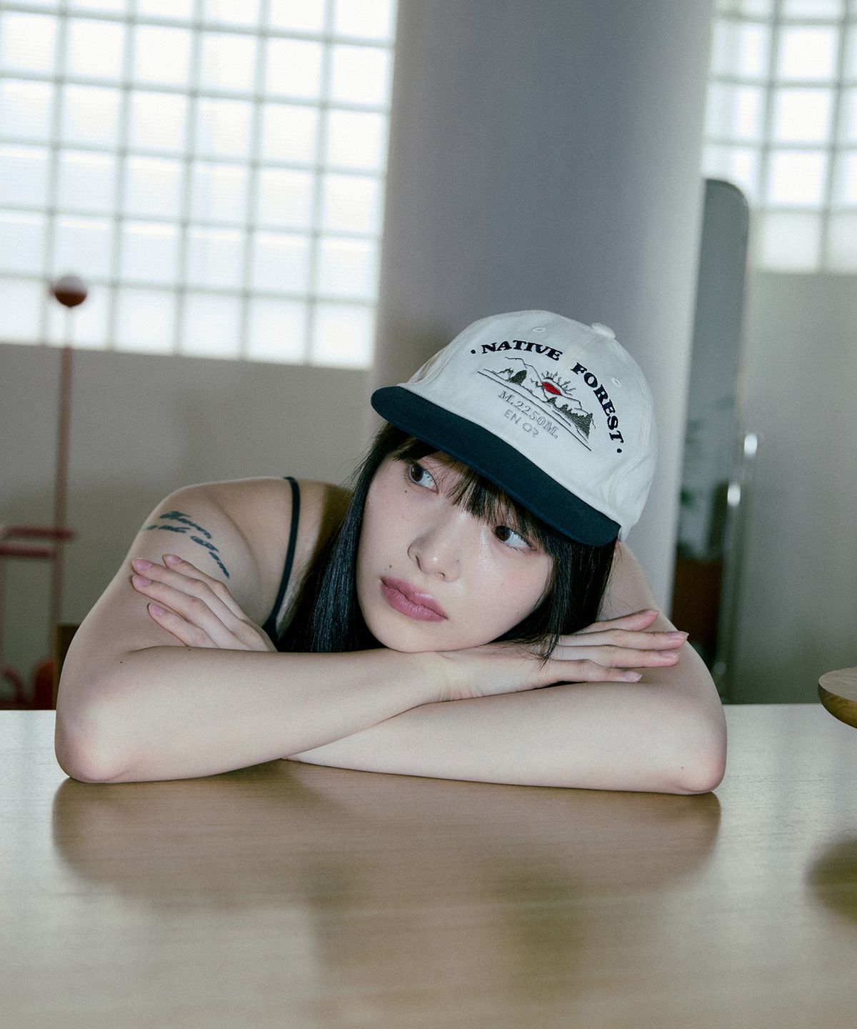 엔오르(EN OR) NATIVE FOREST ENOR BALL CAP - CONTRAST IVORY