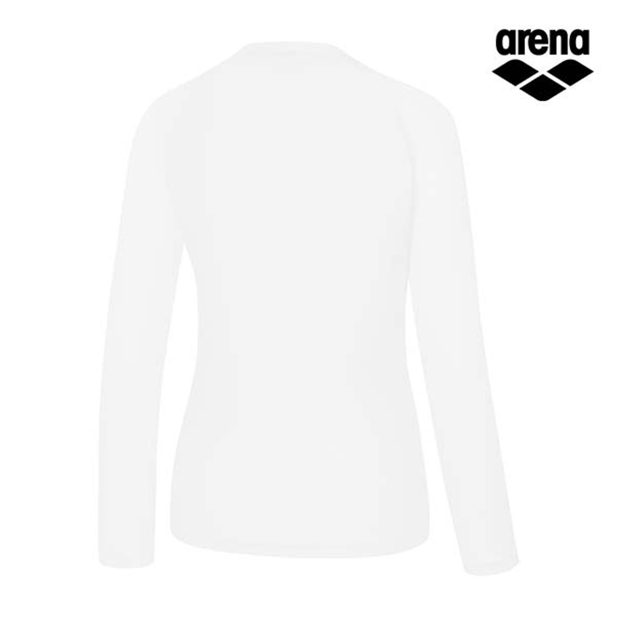 아레나(ARENA) 뉴웨이브 레귤러핏 세미크롭 래쉬가드 A4BL1QR46WHT