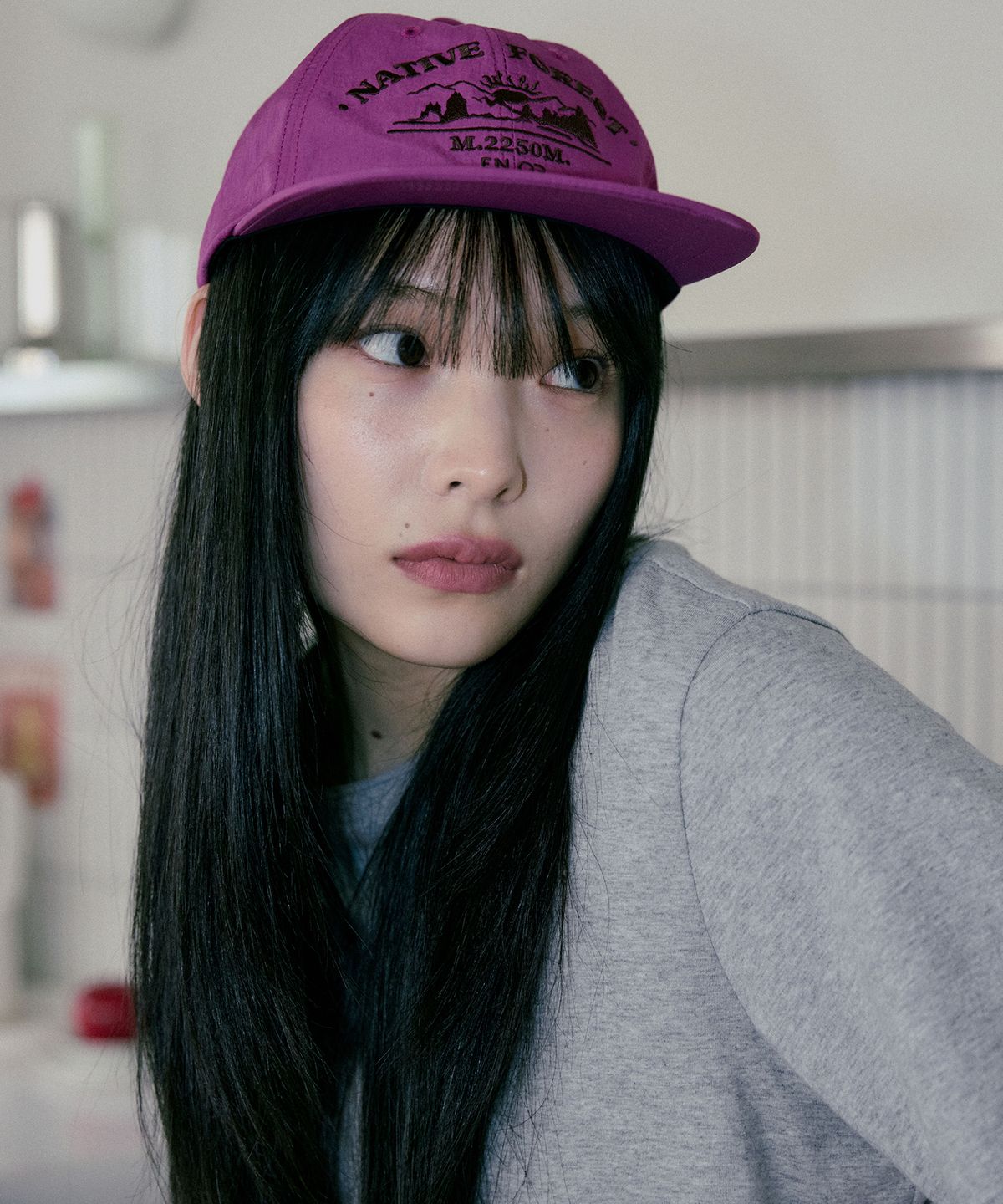 엔오르(EN OR) NATIVE FOREST ENOR BALL CAP - NYLON PINK