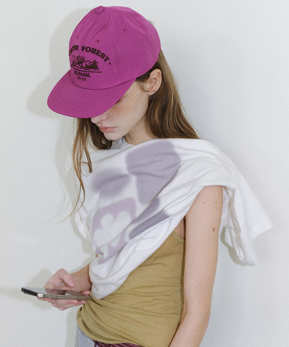 엔오르(EN OR) NATIVE FOREST ENOR BALL CAP - NYLON PINK