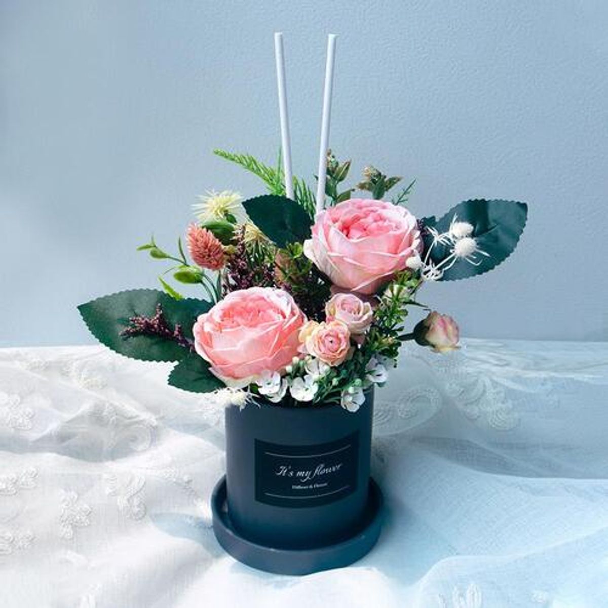잇츠마이플라워(ITSMYFLOWER) 센터피스 조화 디퓨저 선물 세트