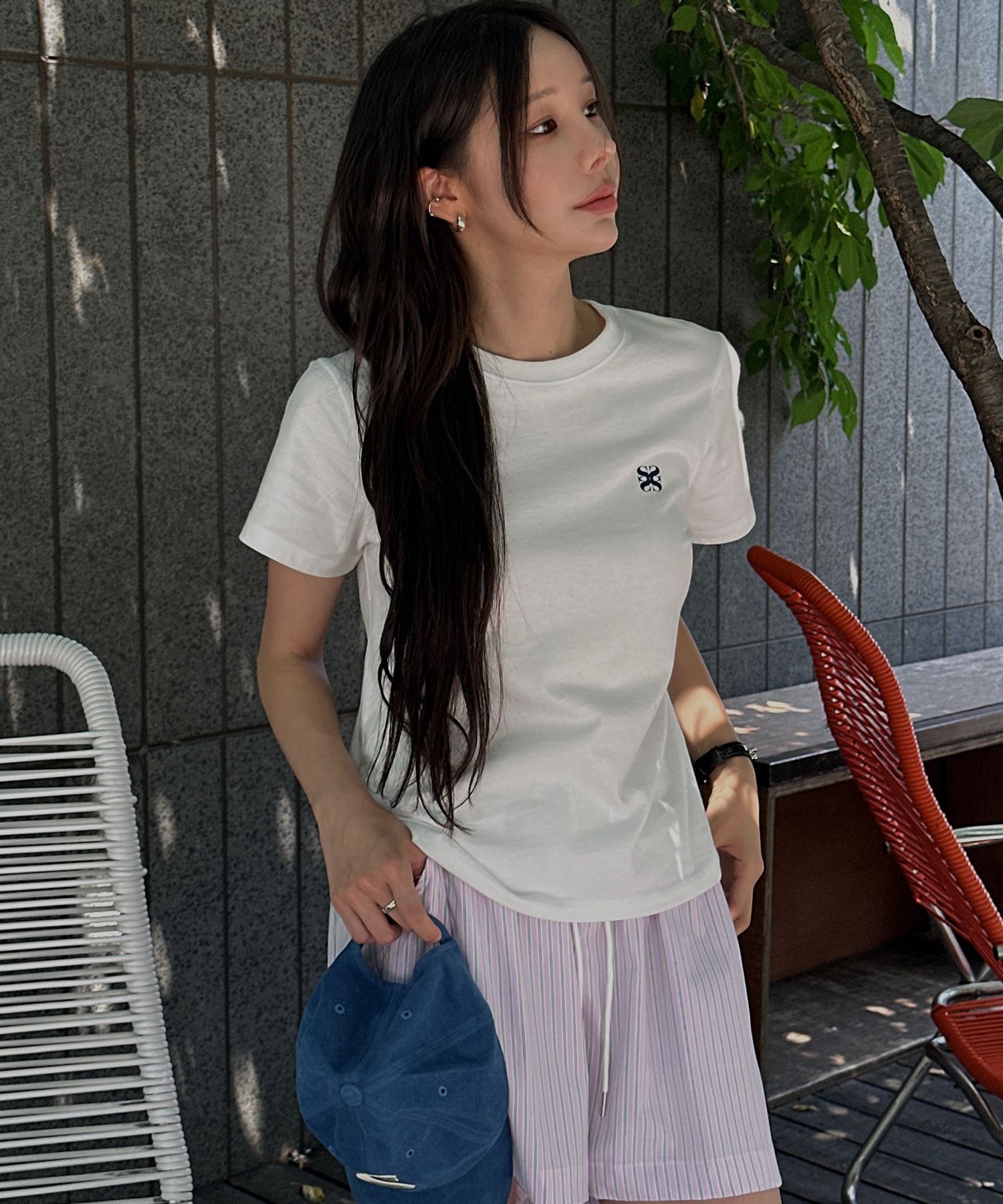 ◆SATUR Small Logo Print T-Shirt/2色◆ MUSINSA | SATUR Small logo printing short sleeve t-shirt 2COLOR