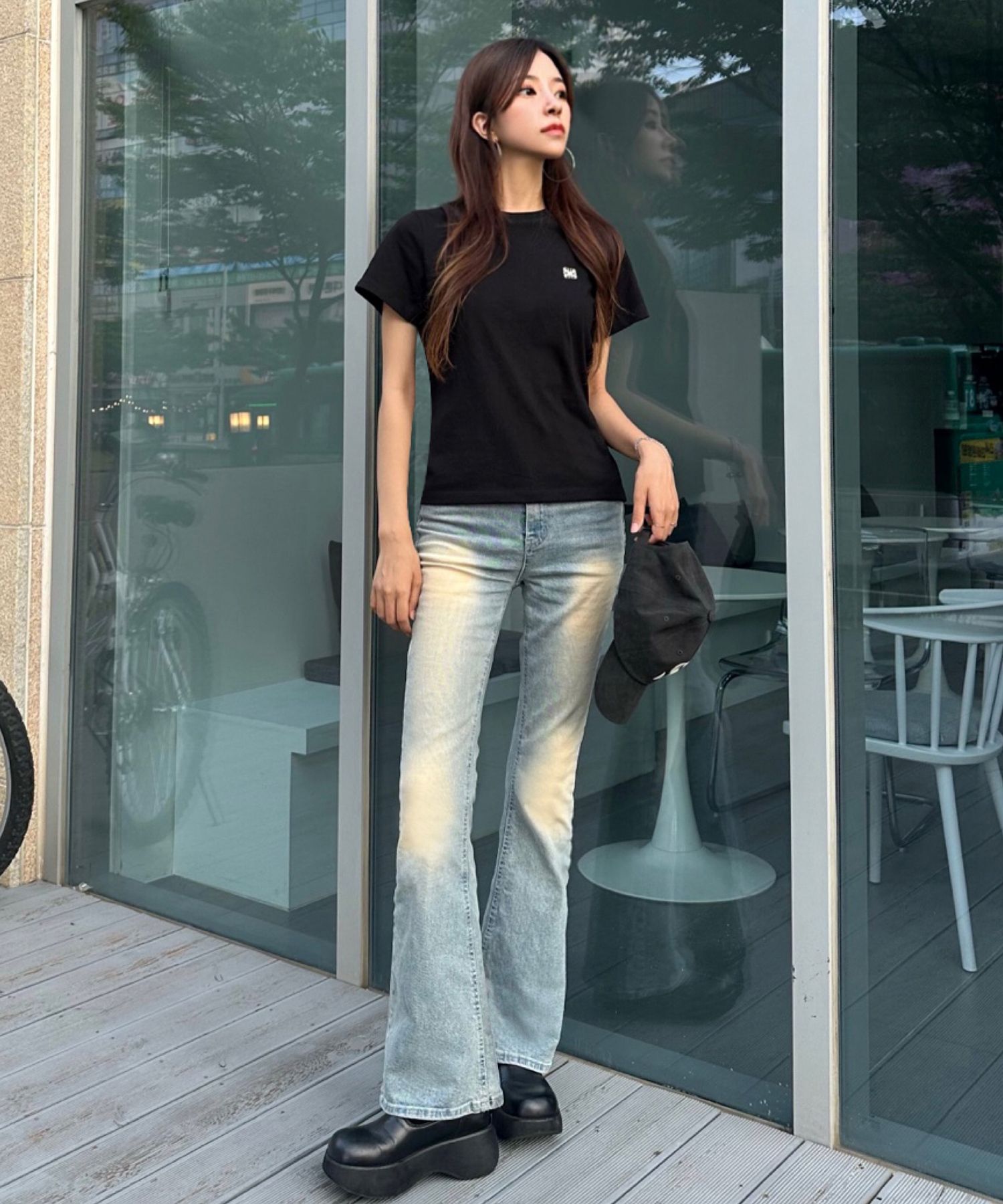 ◆SATUR◆ Small Logo Print Short Sleeve T-Shirt 2COLOR MUSINSA | SATUR Small logo printing short sleeve t-shirt 2COLOR