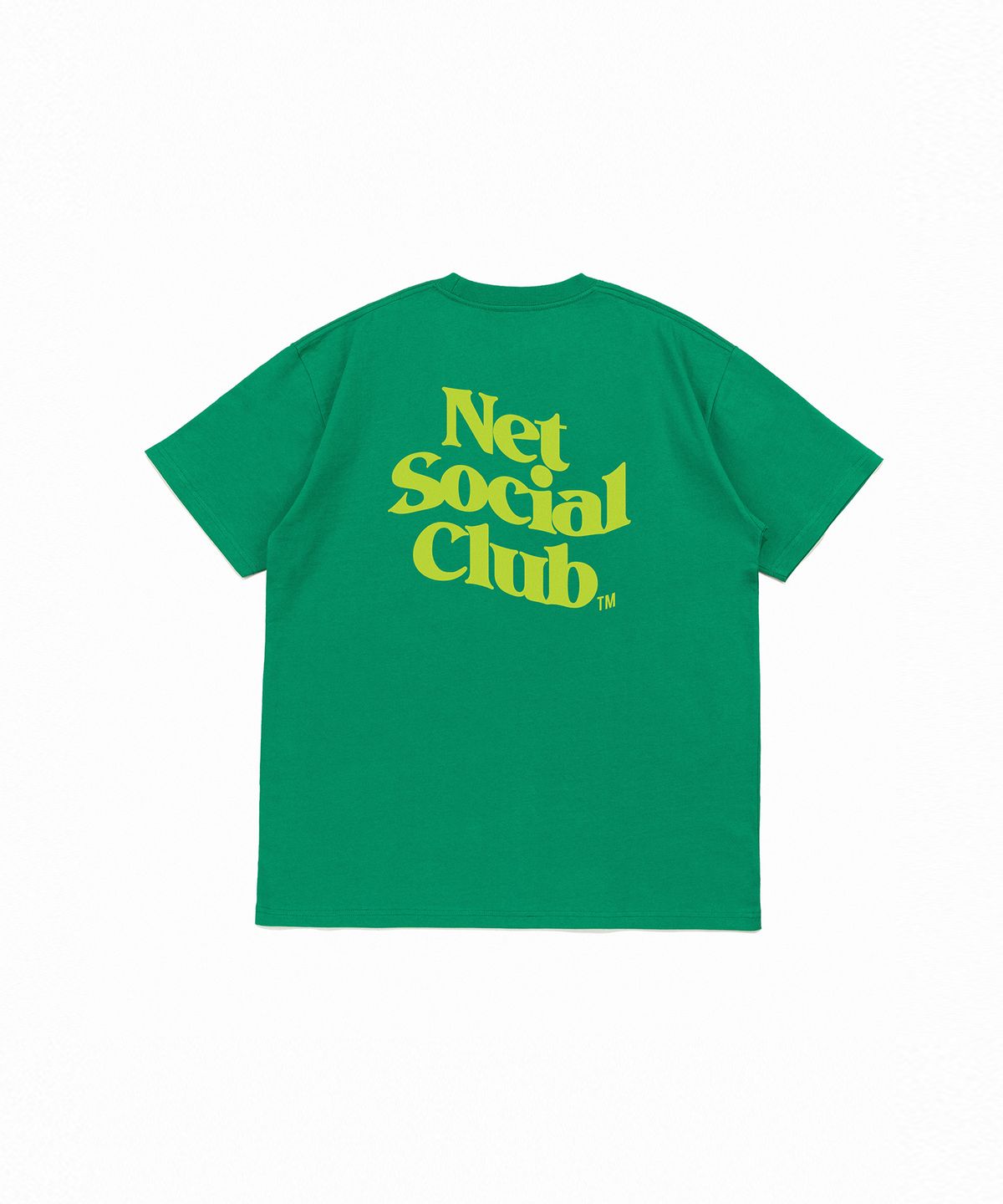 넷소셜클럽(NET SOCIAL CLUB) 웨이브 비비드 로고 반팔티 (그린)
