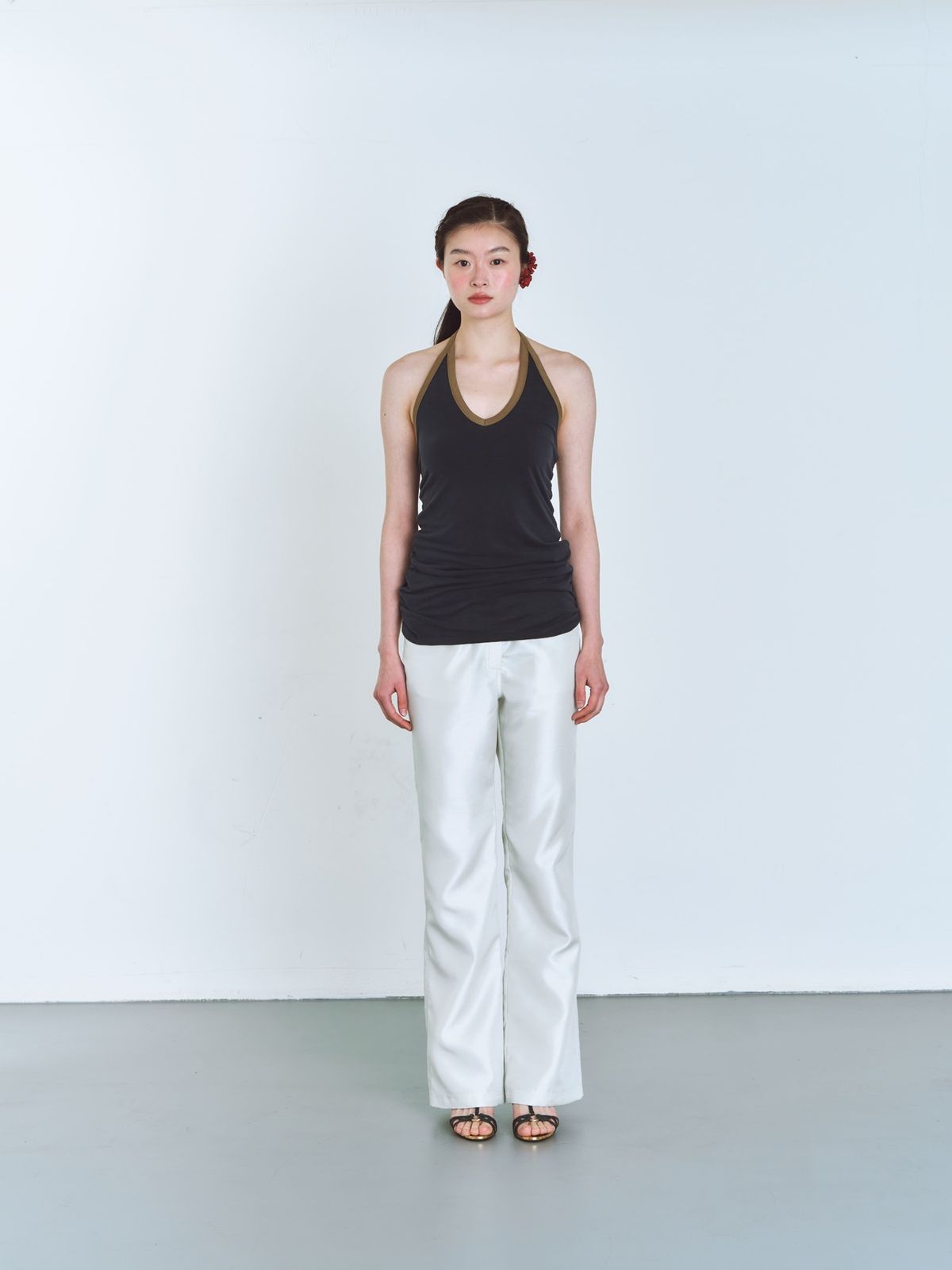 콜로신스(COLOCYNTH) Glossy Silky Pants Snowy Mint