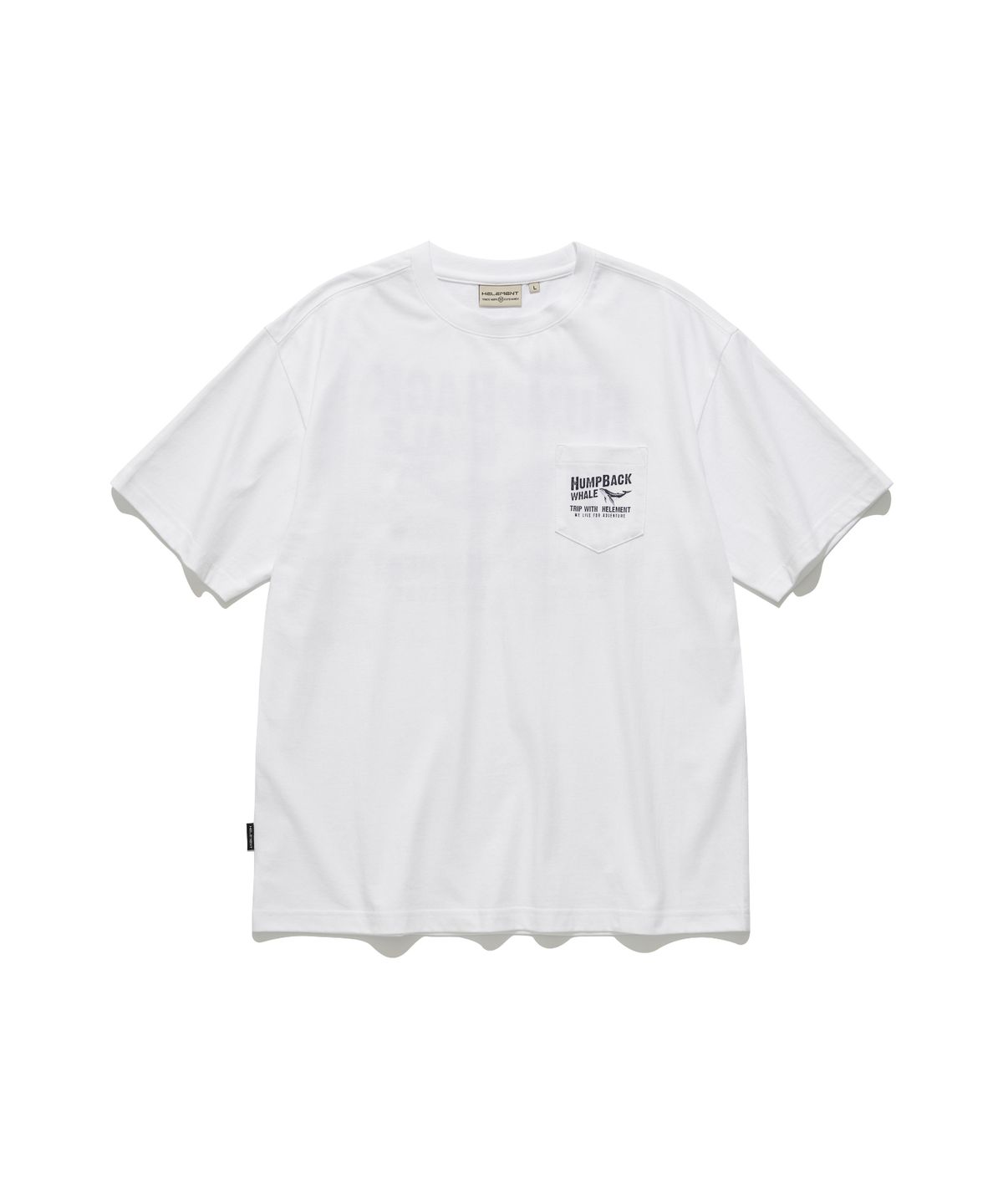 힐리먼트(HELEMENT) 험프백 포켓 반팔티셔츠 (WHITE)