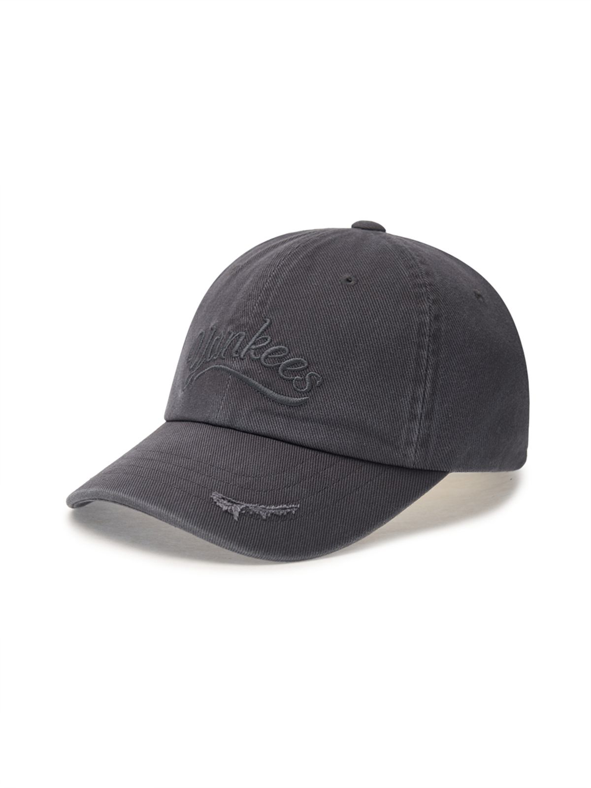 엠엘비(MLB) 빈티지 컬시브 언스트럭쳐 볼캡 NY (Charcoal Grey)