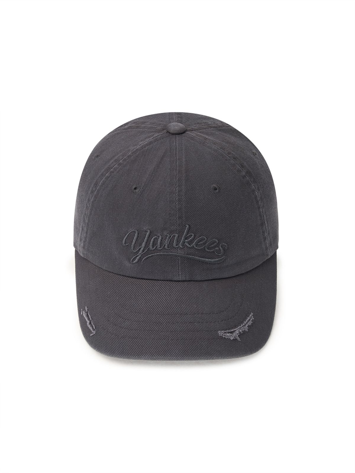 엠엘비(MLB) 빈티지 컬시브 언스트럭쳐 볼캡 NY (Charcoal Grey)