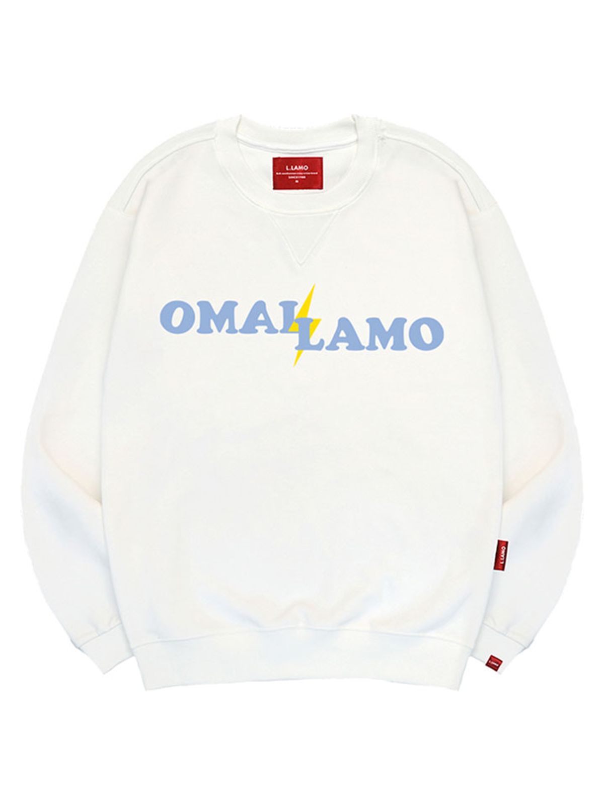 엘라모(LLAMO) 썬더라모 맨투맨 남녀공용 빅사이즈 S~4XL