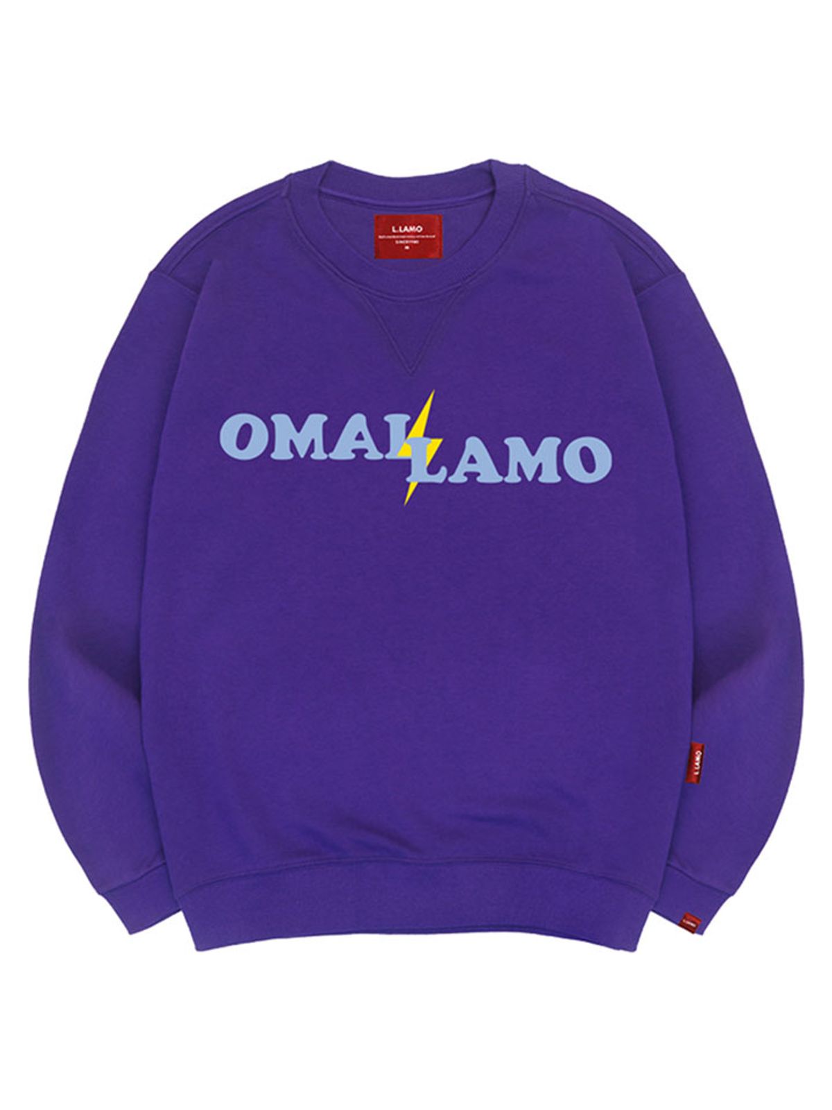 엘라모(LLAMO) 썬더라모 맨투맨 남녀공용 빅사이즈 S~4XL