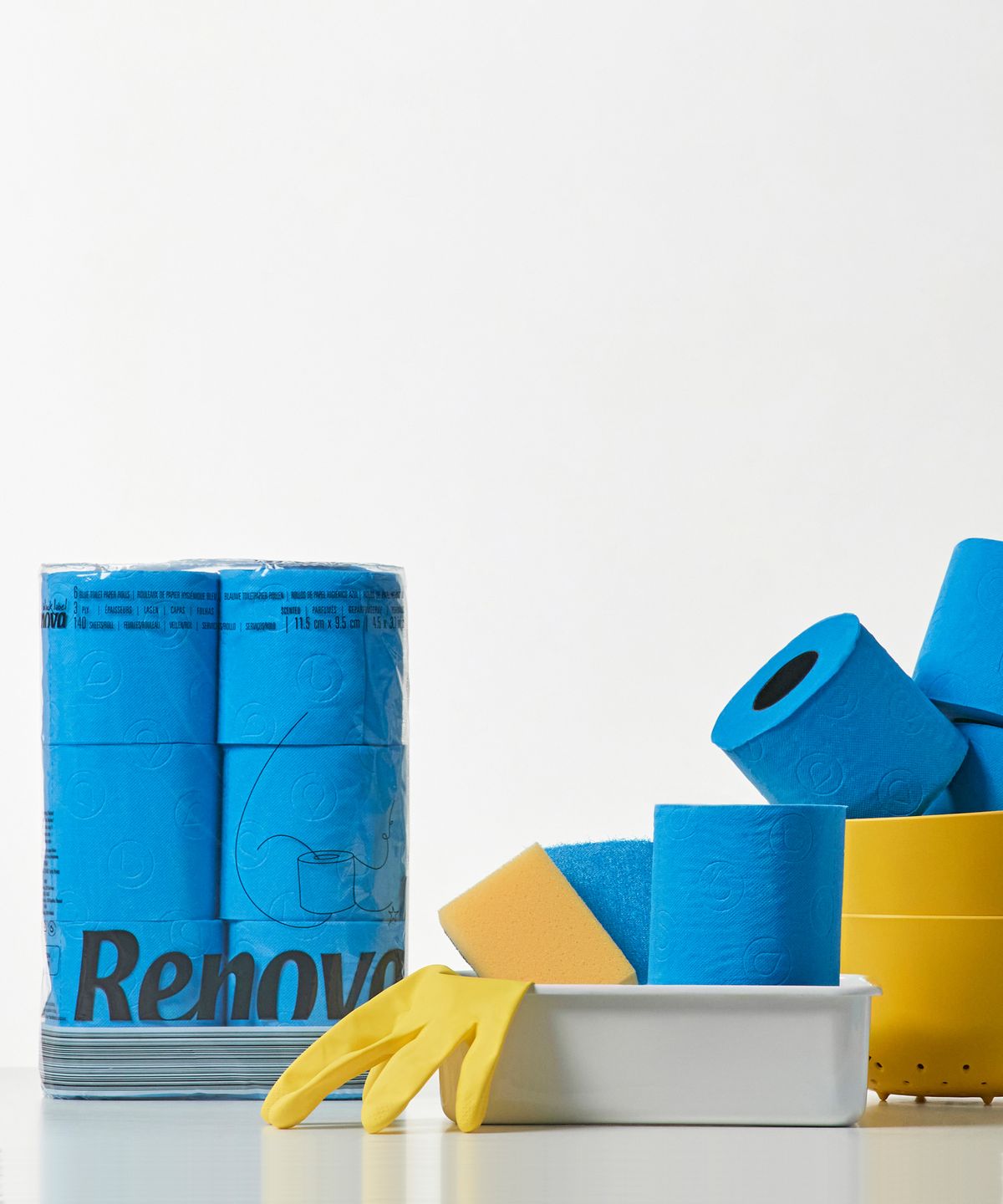 레노바(RENOVA) 컬러티슈 화장지 6종(3겹X6롤)