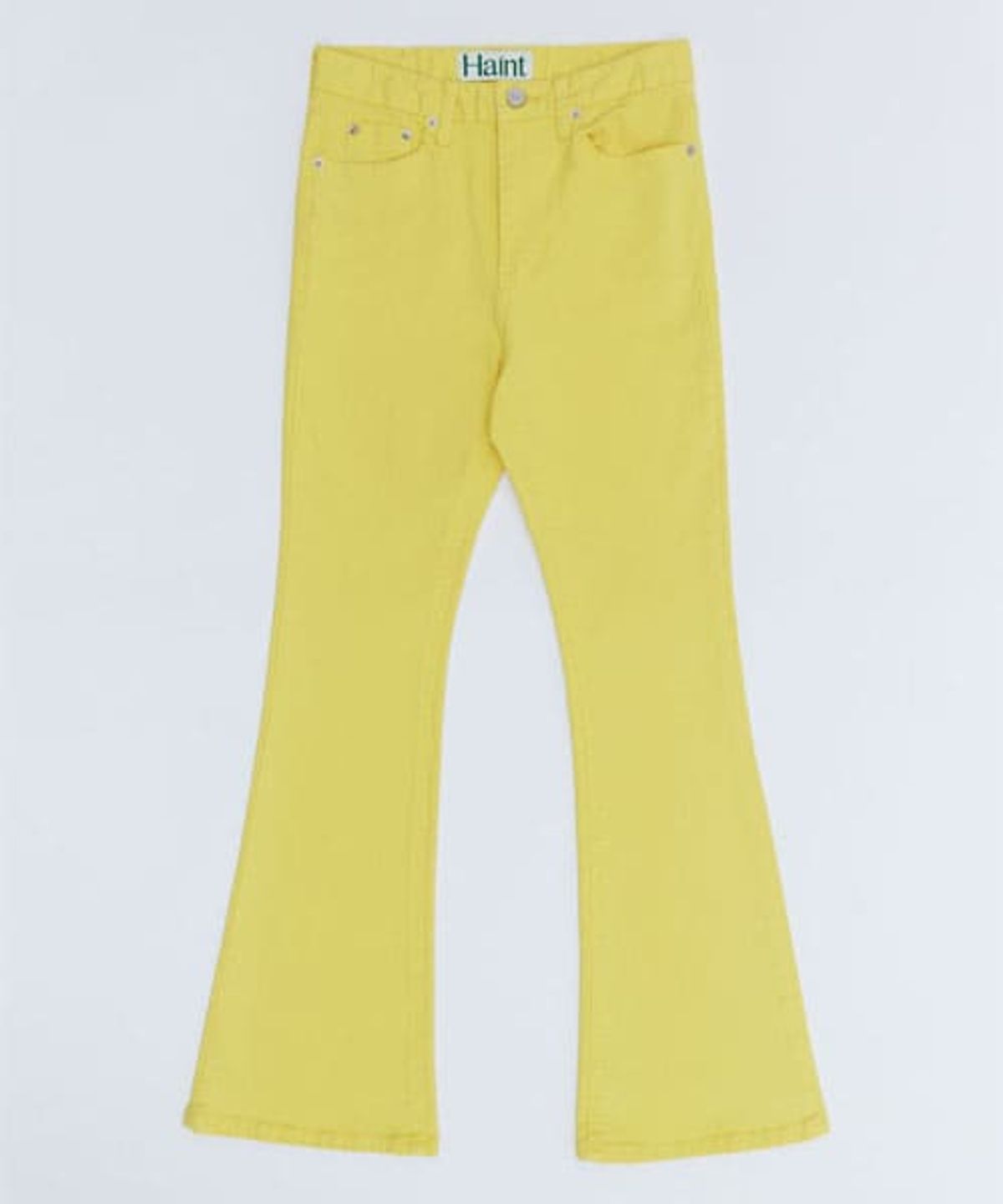 헤인트(HAINT) VIVID SLIM BOOTCUT PANTS_7COLORS_YELLOW