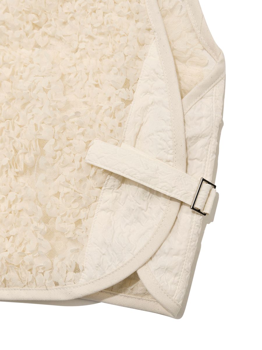 ★送料・関税込★GLOWNY★GG LACE CARGO VEST★ MUSINSA公式 | GLOWNY GG LACE CARGO VEST (IVORY)